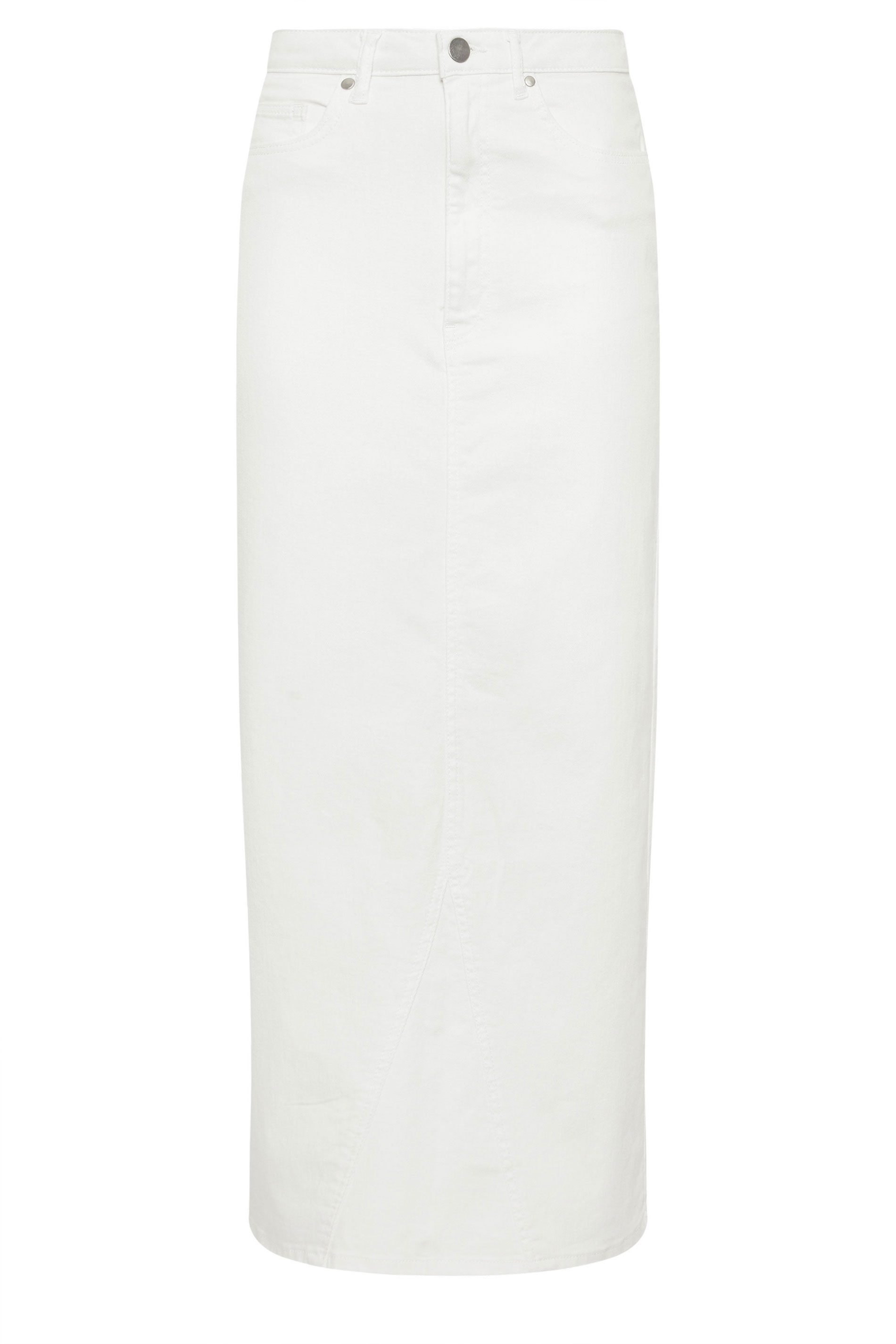 LTS Tall White Denim Maxi Skirt | Long Tall Sally  5