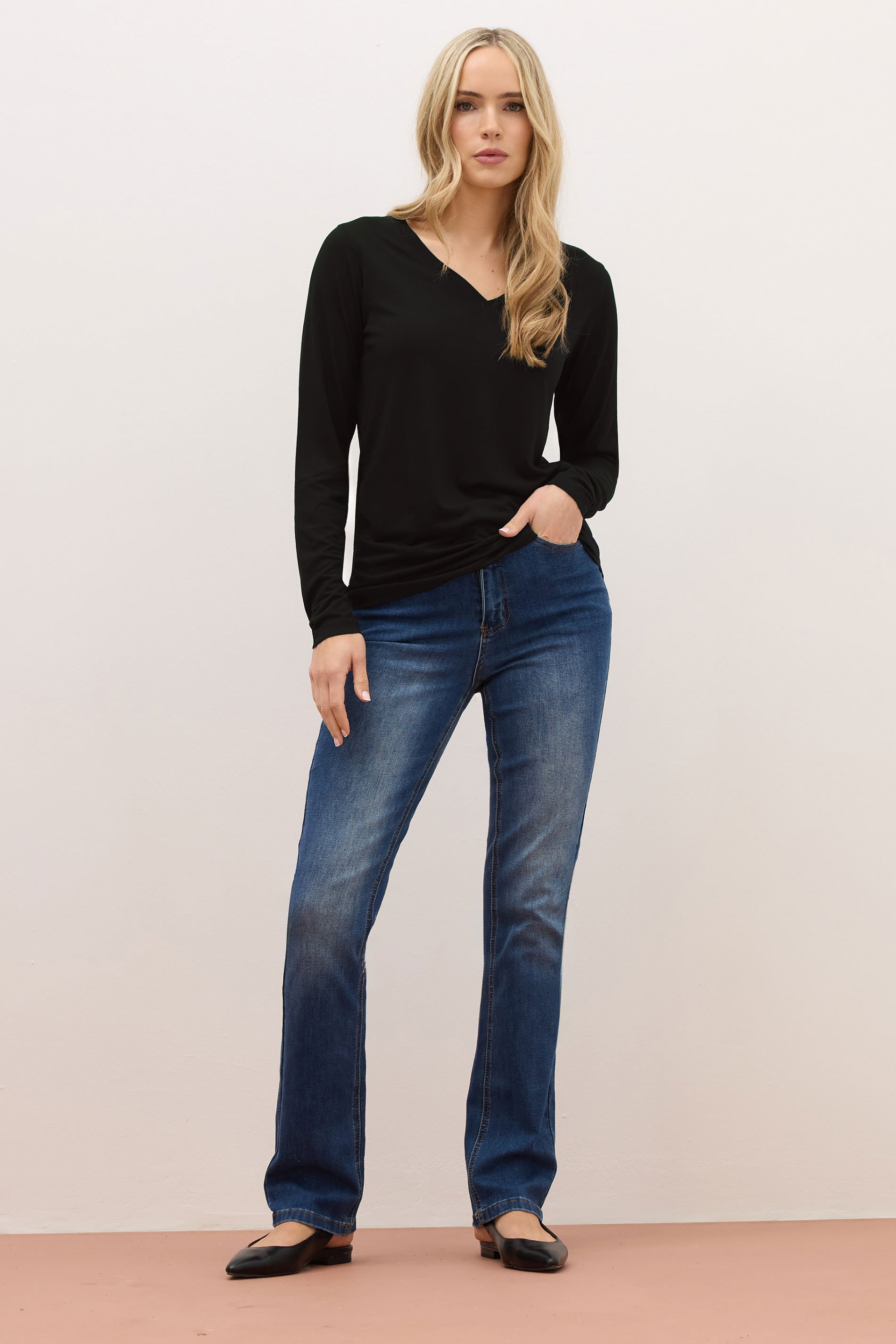 LTS PREMIUM Tall 2 PACK White & Black V-Neck Tops | Long Tall Sally 4