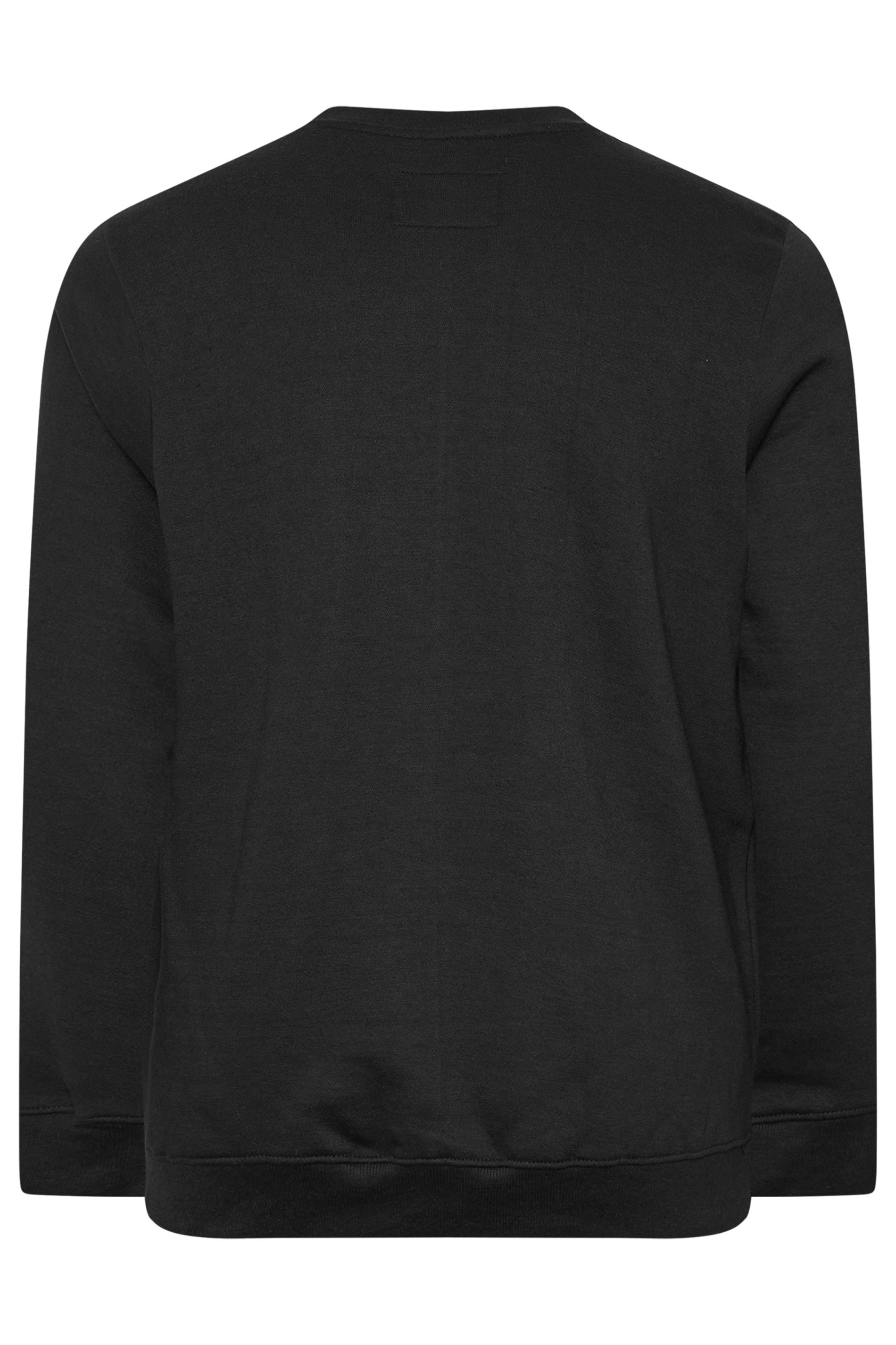 BadRhino Big & Tall Black Skull & Snake Graphic Sweatshirt | BadRhino 2