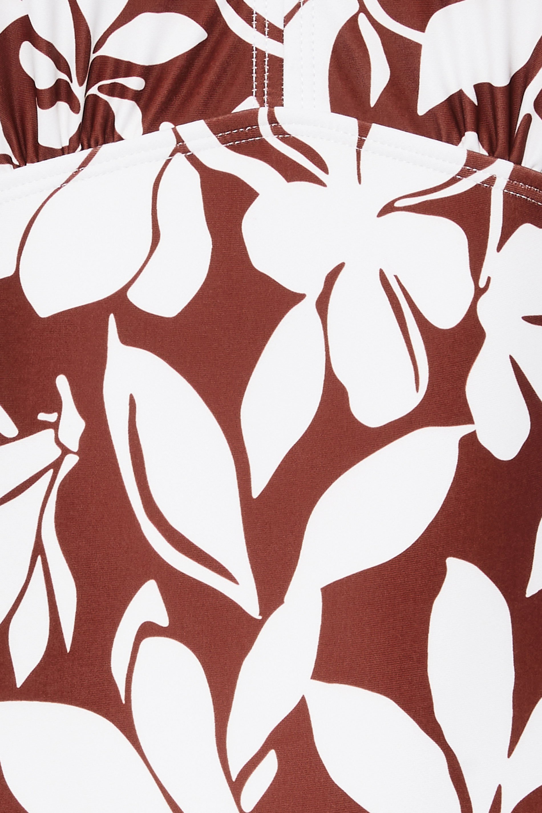 LTS Tall Rust Orange Floral Print Wrap Swimsuit | Long Tall Sally 7