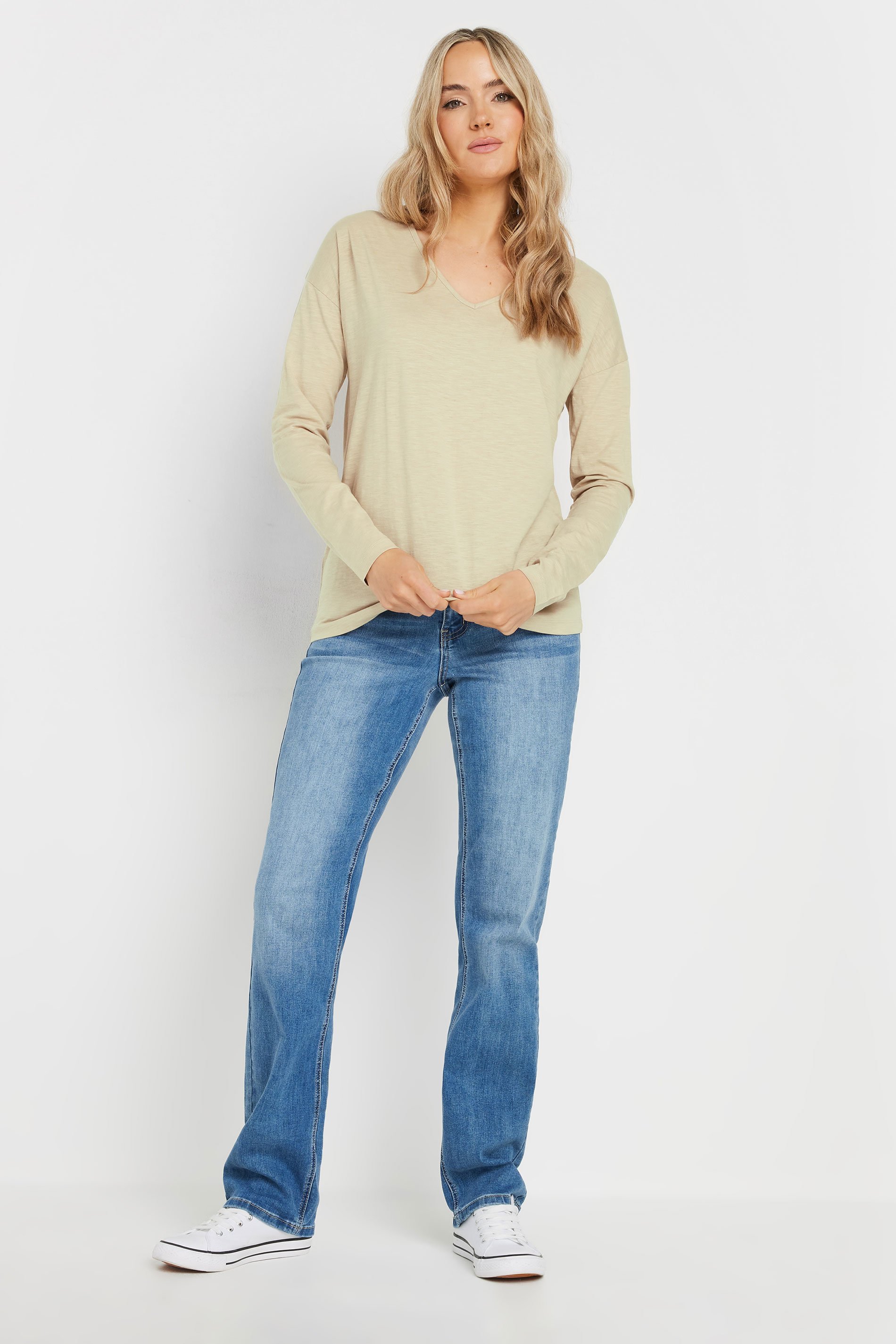 LTS Tall 2 PACK Stone Brown & Green Long Sleeve T-Shirts | Long Tall Sally 4