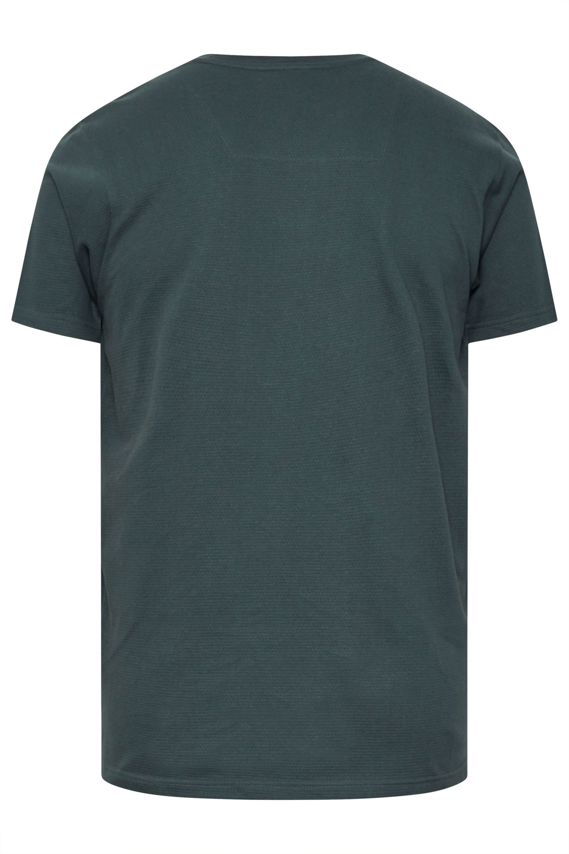 BadRhino Big & Tall Blue Grey Textured Short Sleeve T-Shirt | BadRhino 8