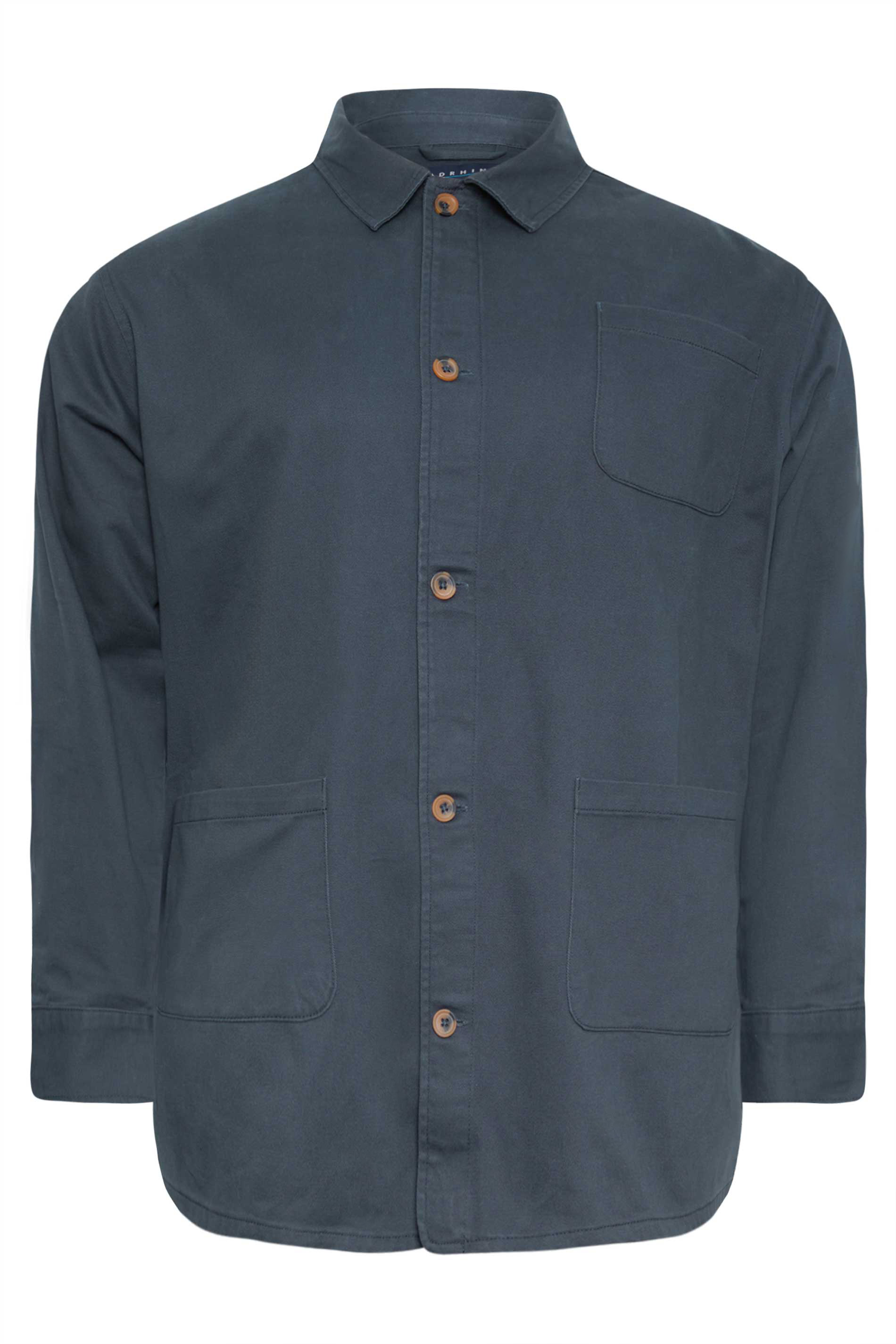 BadRhino Big & Tall Navy Blue Overshirt | BadRhino 6