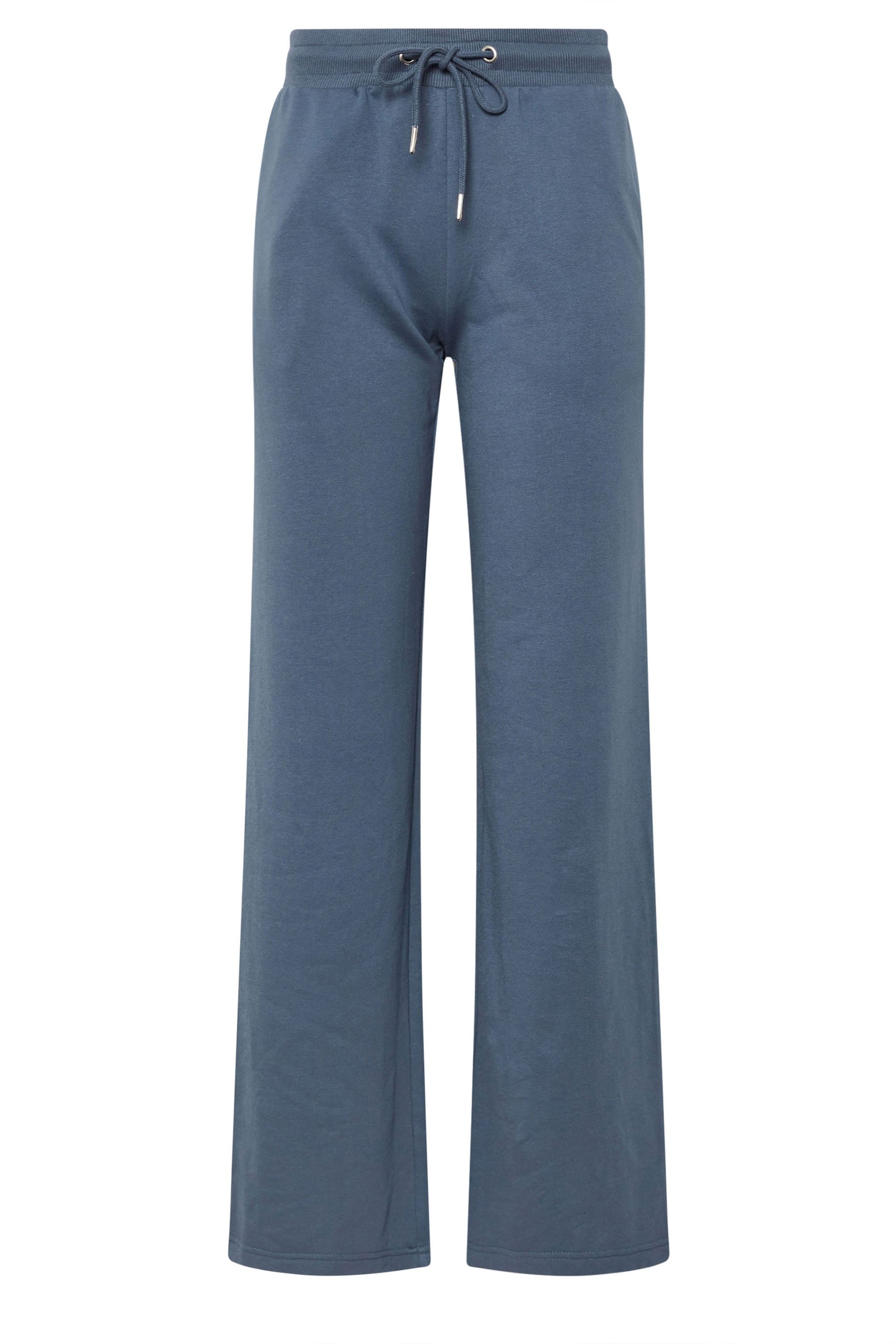 LTS Tall Denim Blue Wide Leg Joggers | Long Tall Sally 6