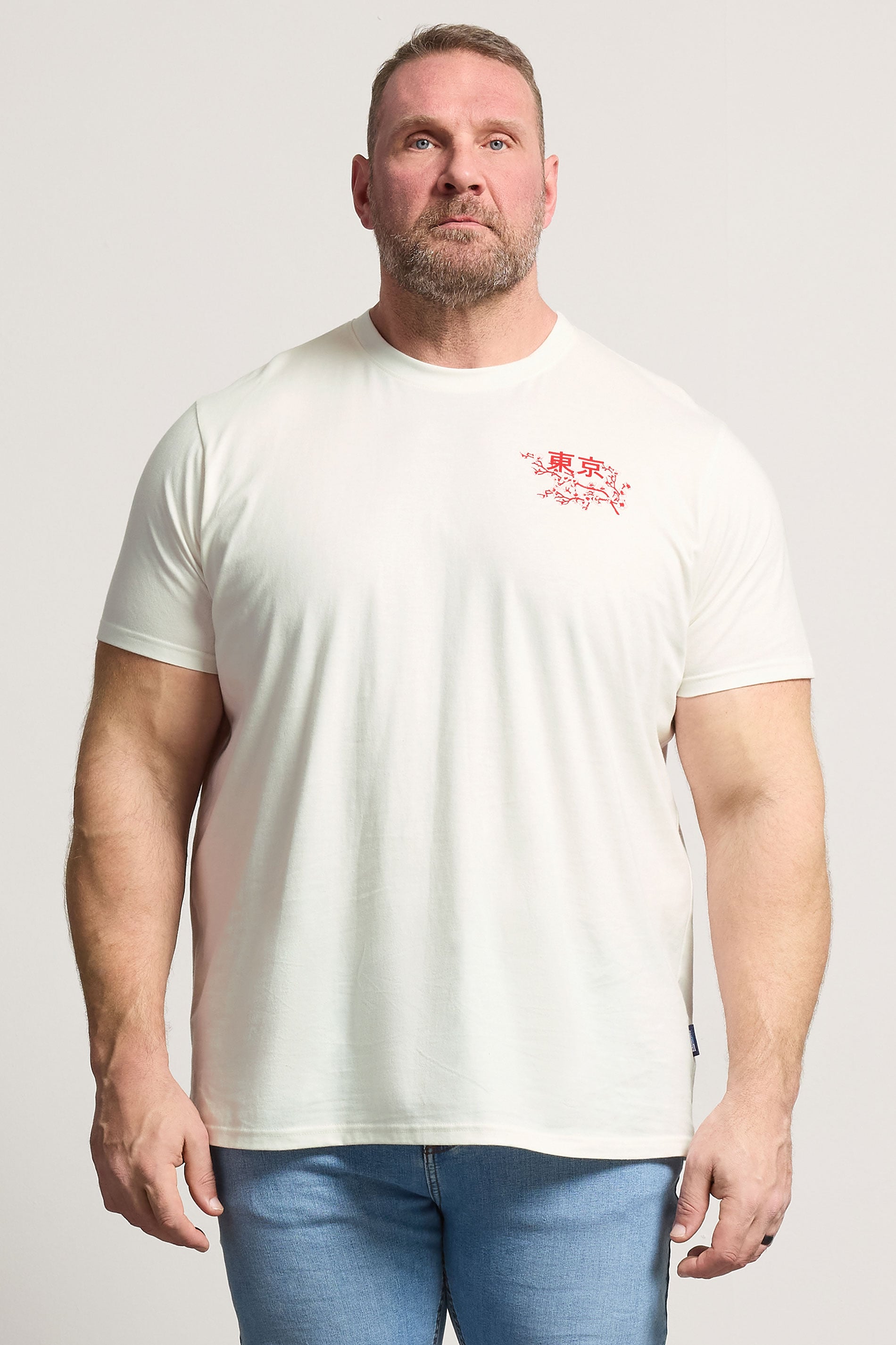 BadRhino Big & Tall White 'Shinjuku Tokyo' Graphic T-Shirt | BadRhino 2