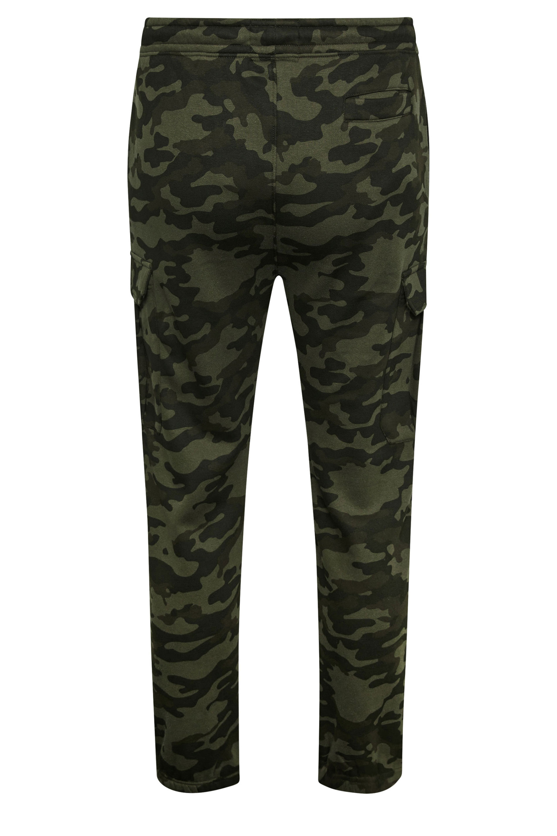BadRhino Big & Tall Green Camo Print Cargo Joggers | BadRhino 6