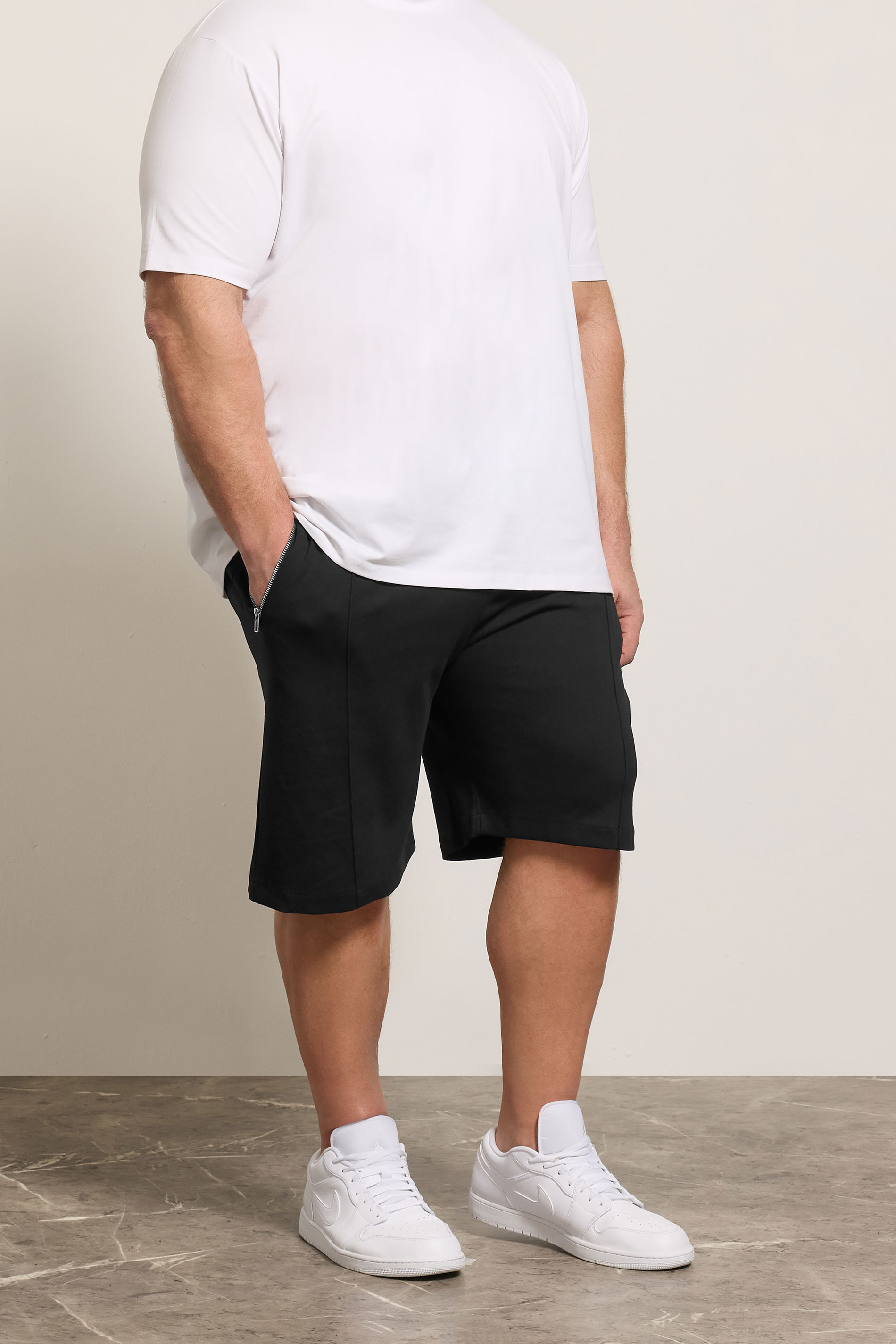 KAM Big & Tall Black Interlock Shorts | BadRhino 3