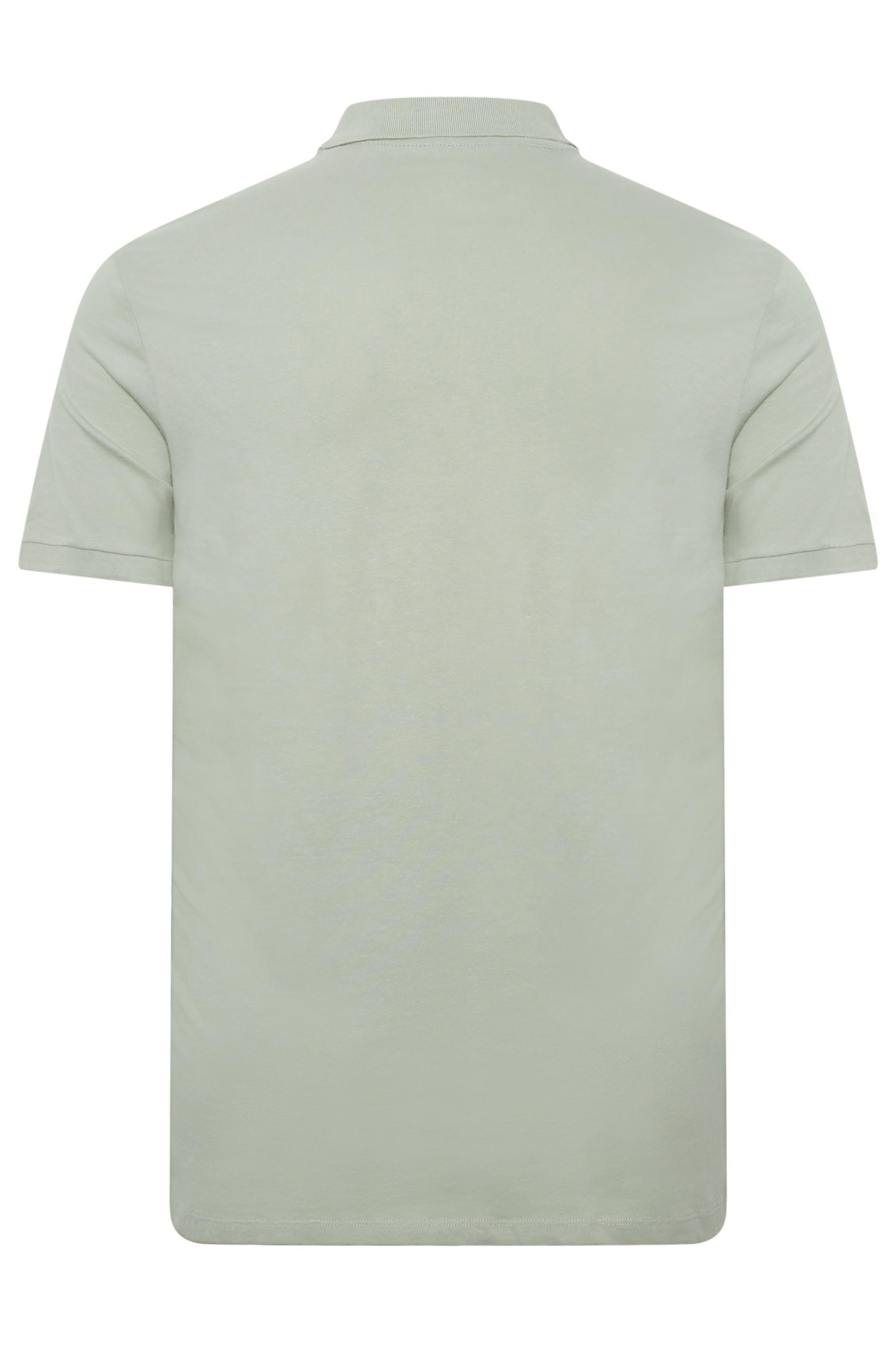 JACK & JONES Plus Size Light Grey Big & Tall Logo Print Polo Shirt | BadRhino  4