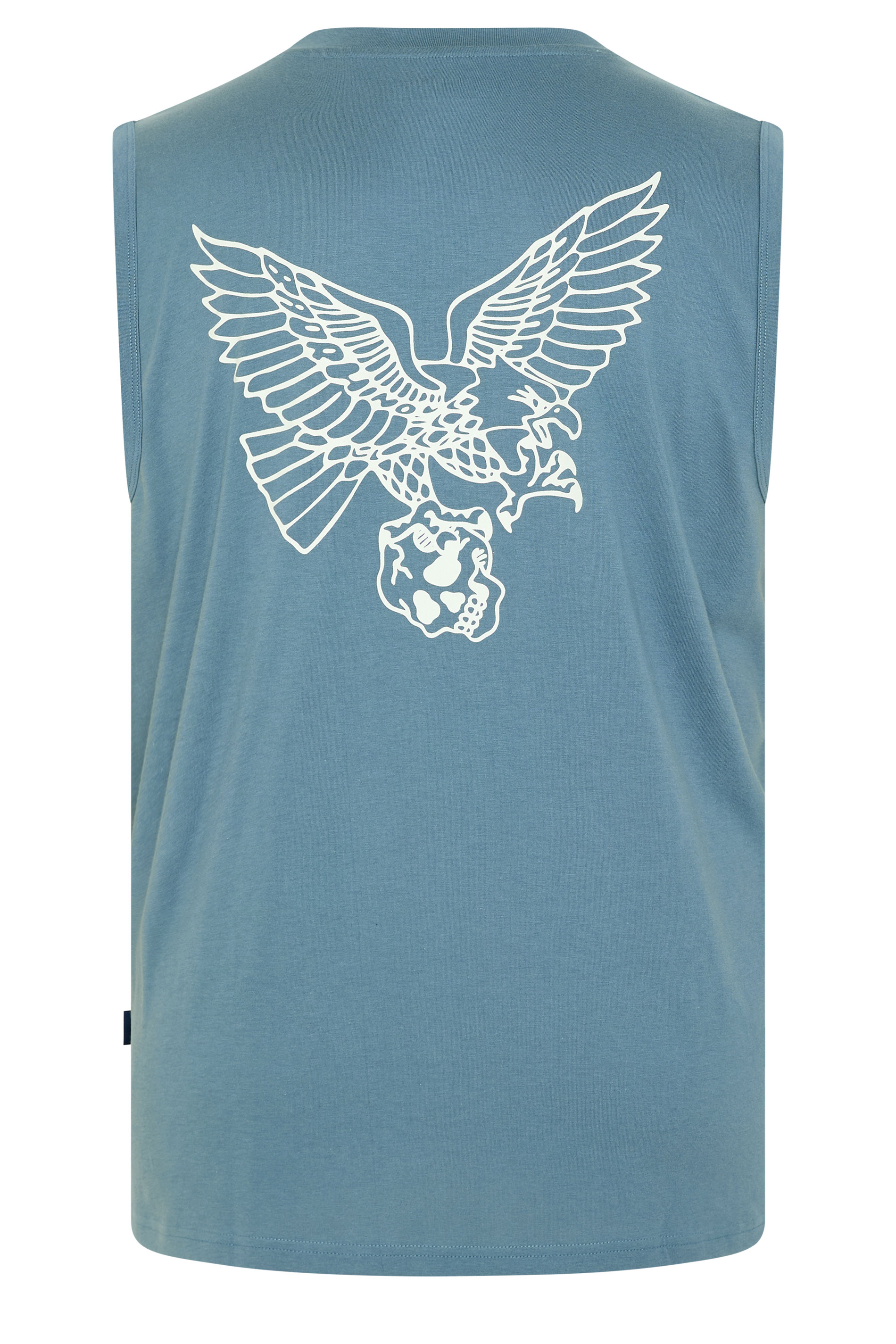 BadRhino Big & Tall Blue Eagle Graphic Extra Long Muscle Vest | BadRhino 7