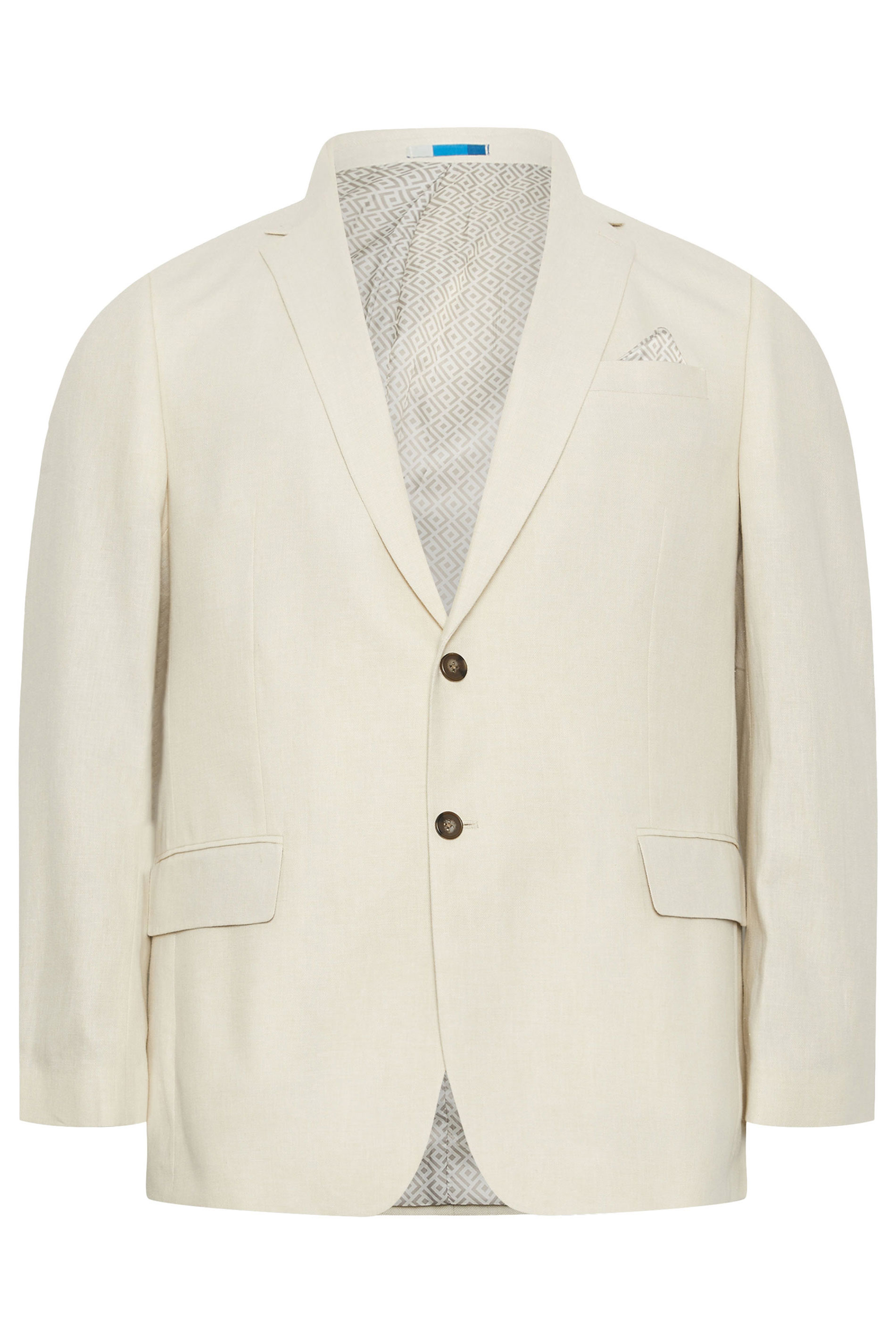 BadRhino Tailoring Big & Tall Stone Linen Suit Jacket | BadRhino 4