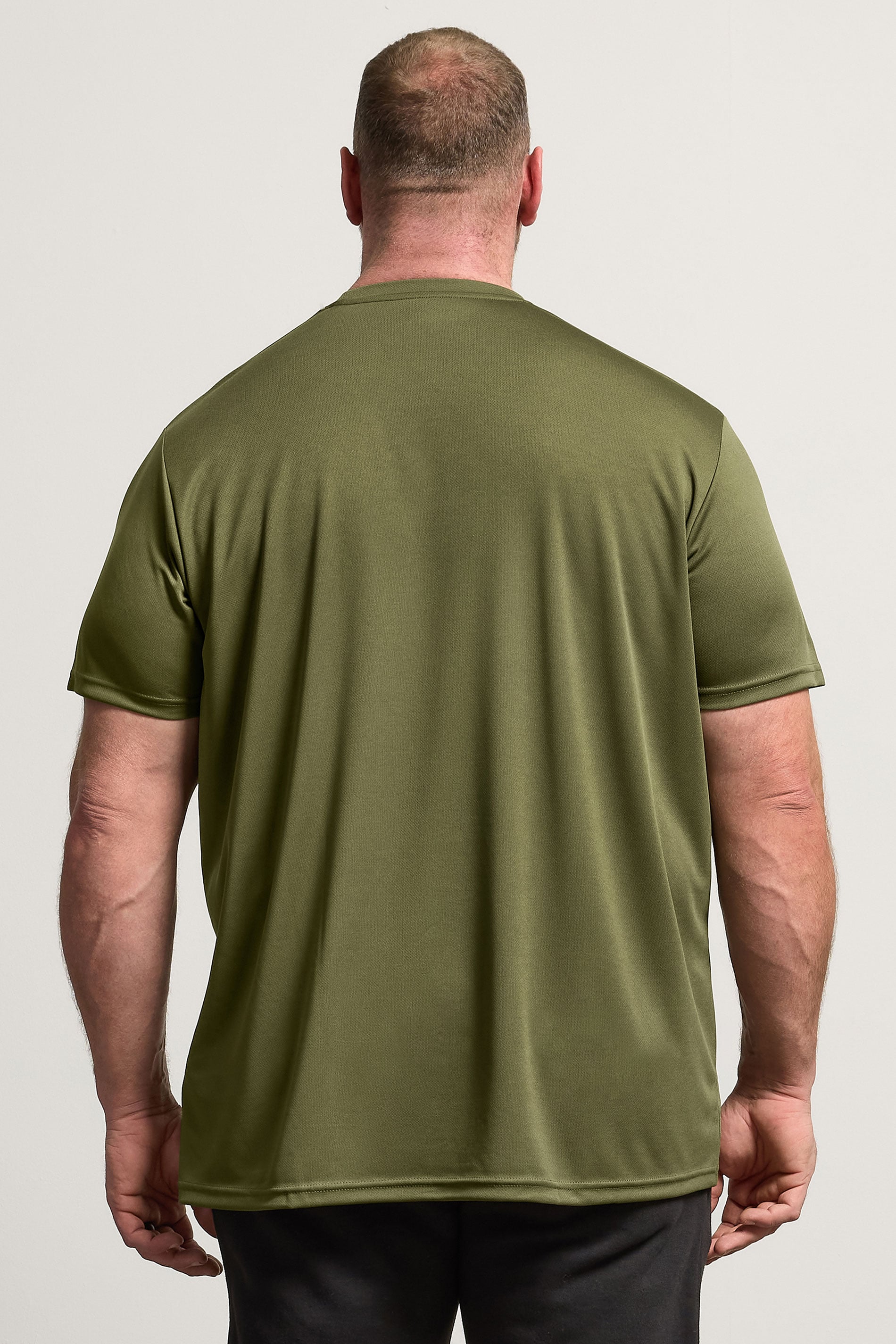 IronRhino Big & Tall Olive Green Performance T-Shirt | BadRhino 2