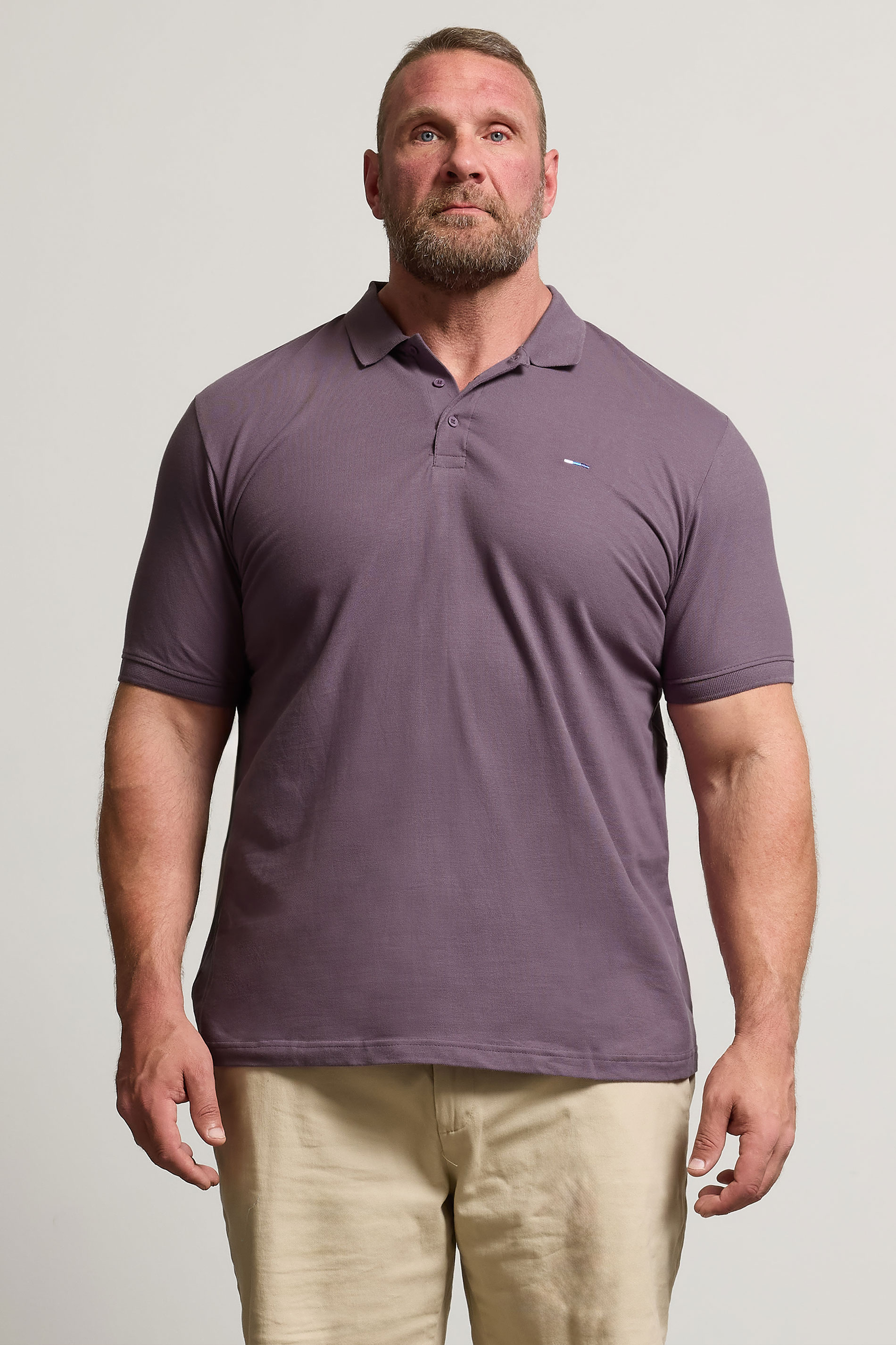 BadRhino Big & Tall Purple Polo Shirt | BadRhino 2