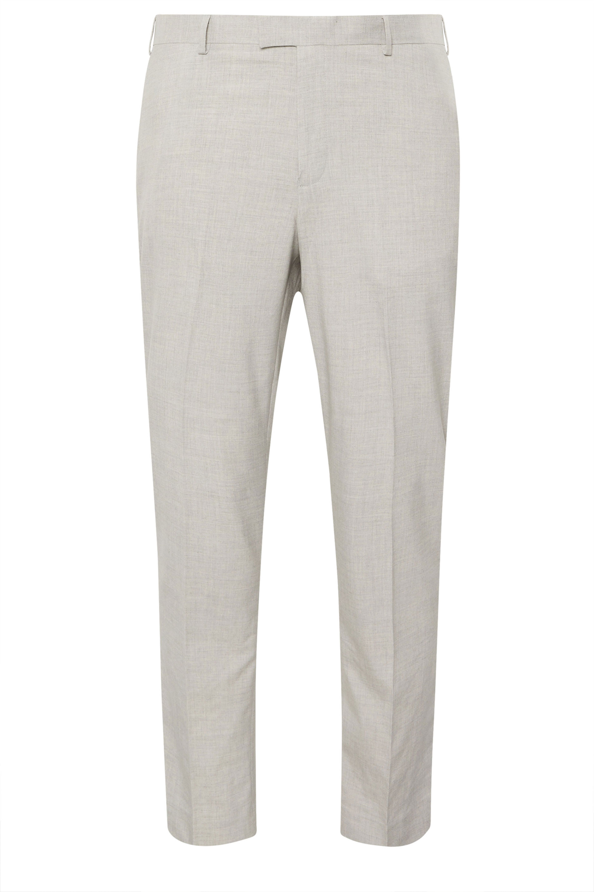 BadRhino Tailoring Big & Tall Grey Plain Suit Trousers | BadRhino 6