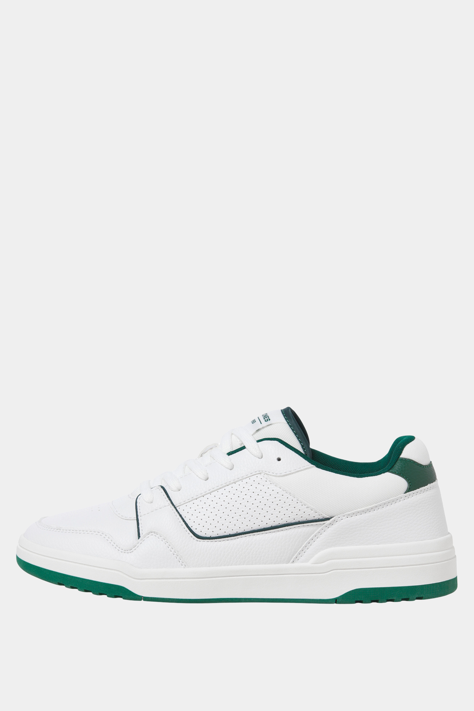 JACK & JONES White & Green PU Trainers | BadRhino 3