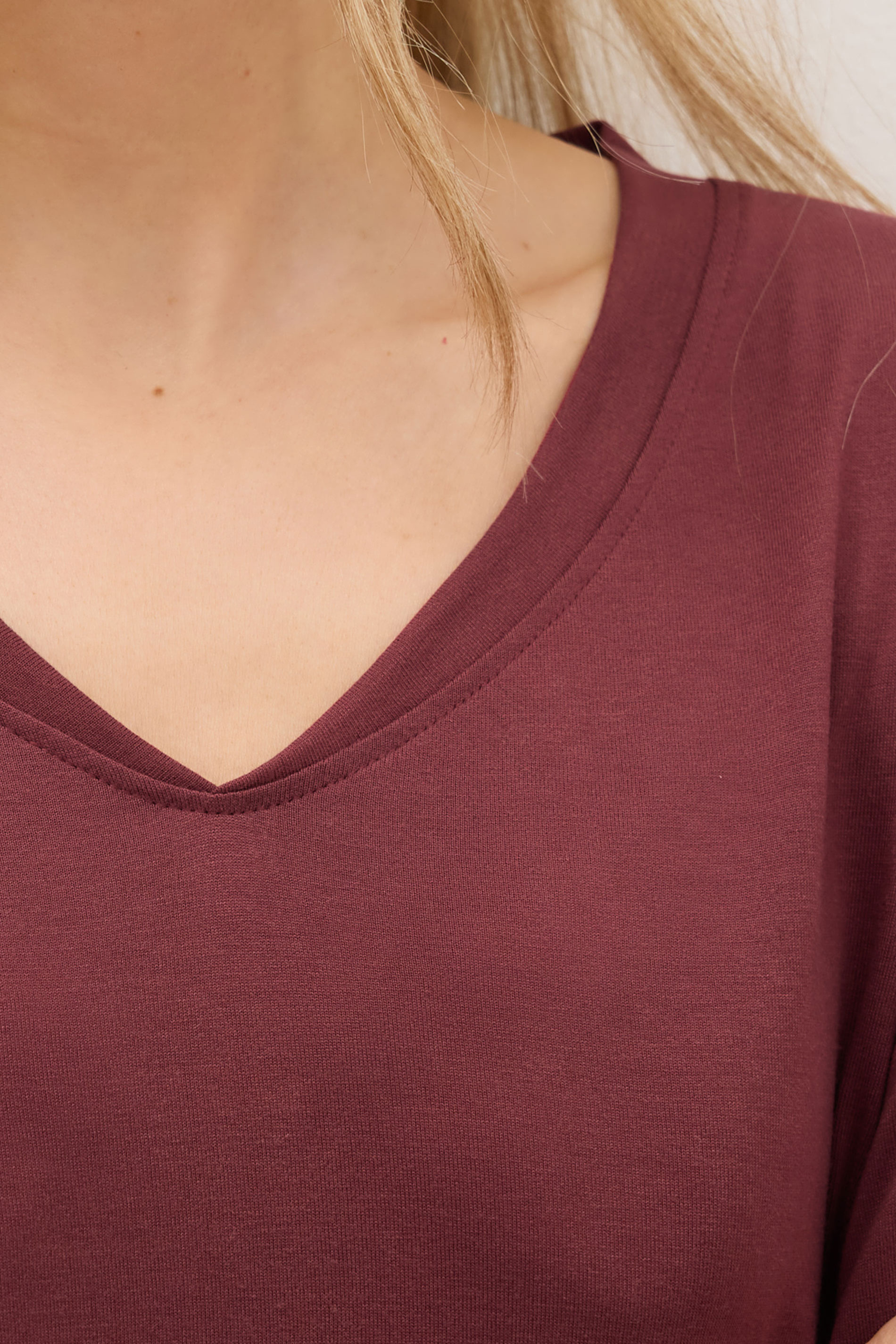 LTS PREMIUM Tall 2 PACK Burgundy Red & Green V-Neck Tops | Long Tall Sally 6
