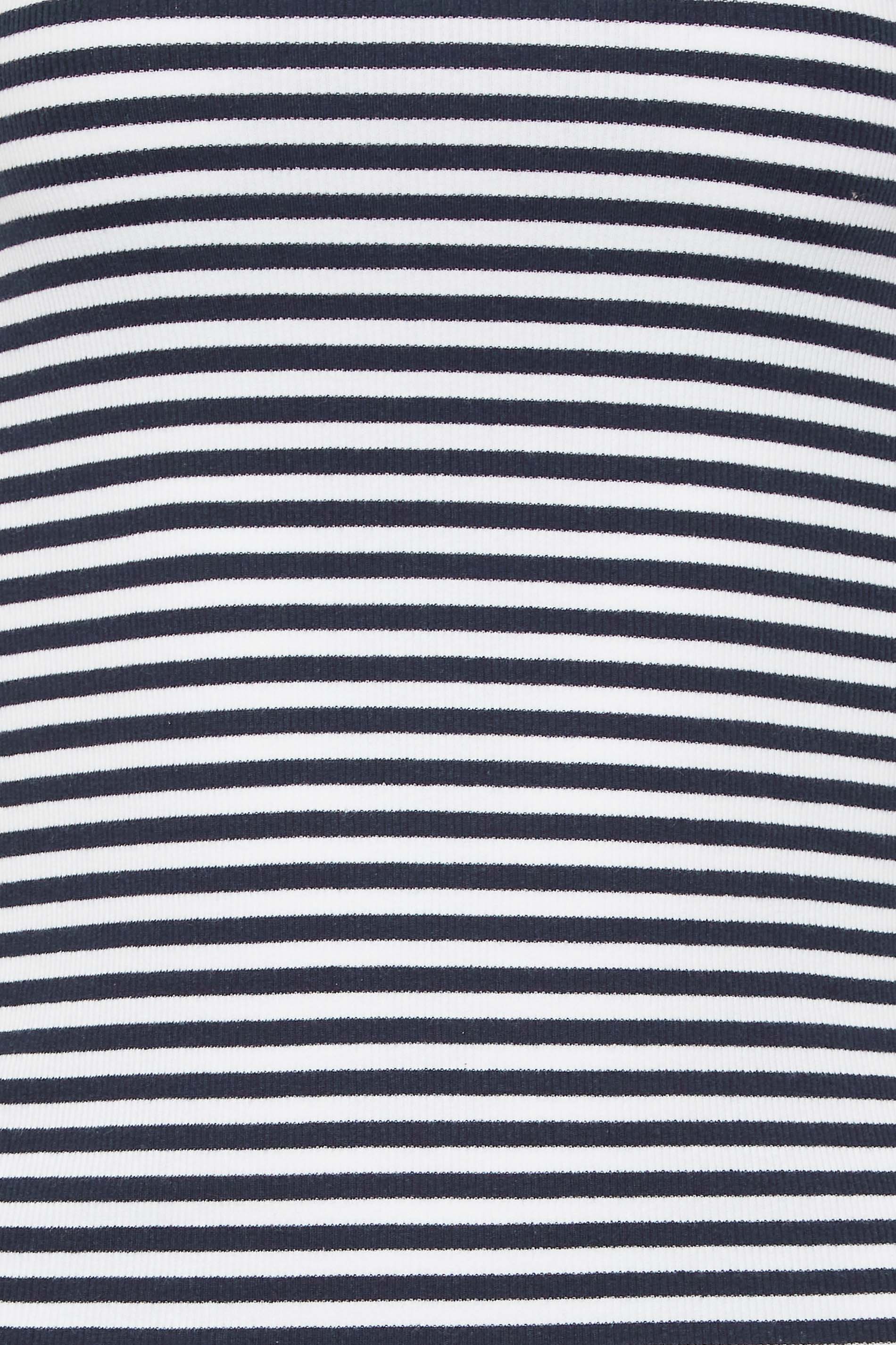 LTS Tall Women's Navy Blue Stripe Halter Neck Vest Top | Long Tall Sally 5