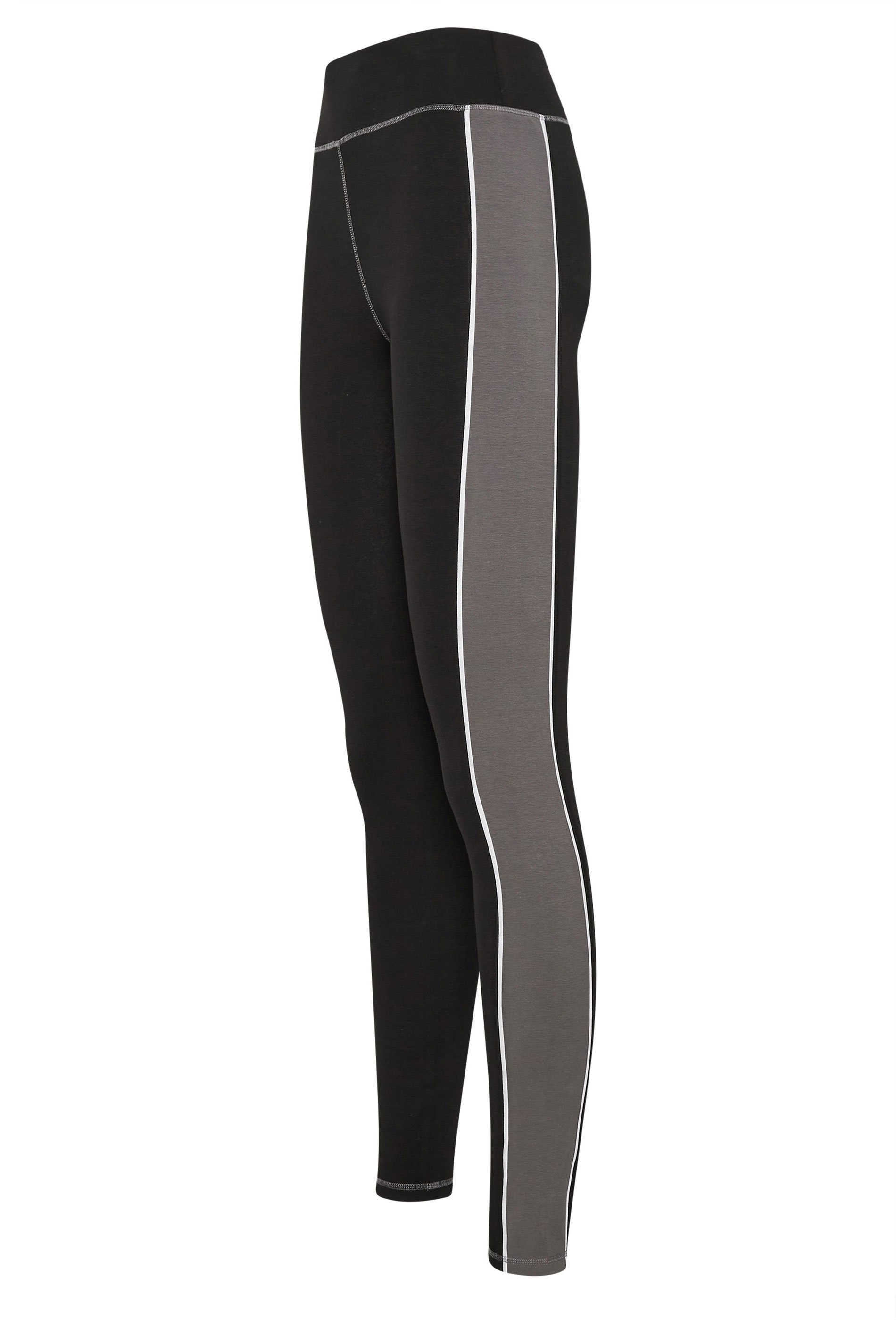 LTS Tall Black Active Colourblock Leggings | Long Tall Sally 8