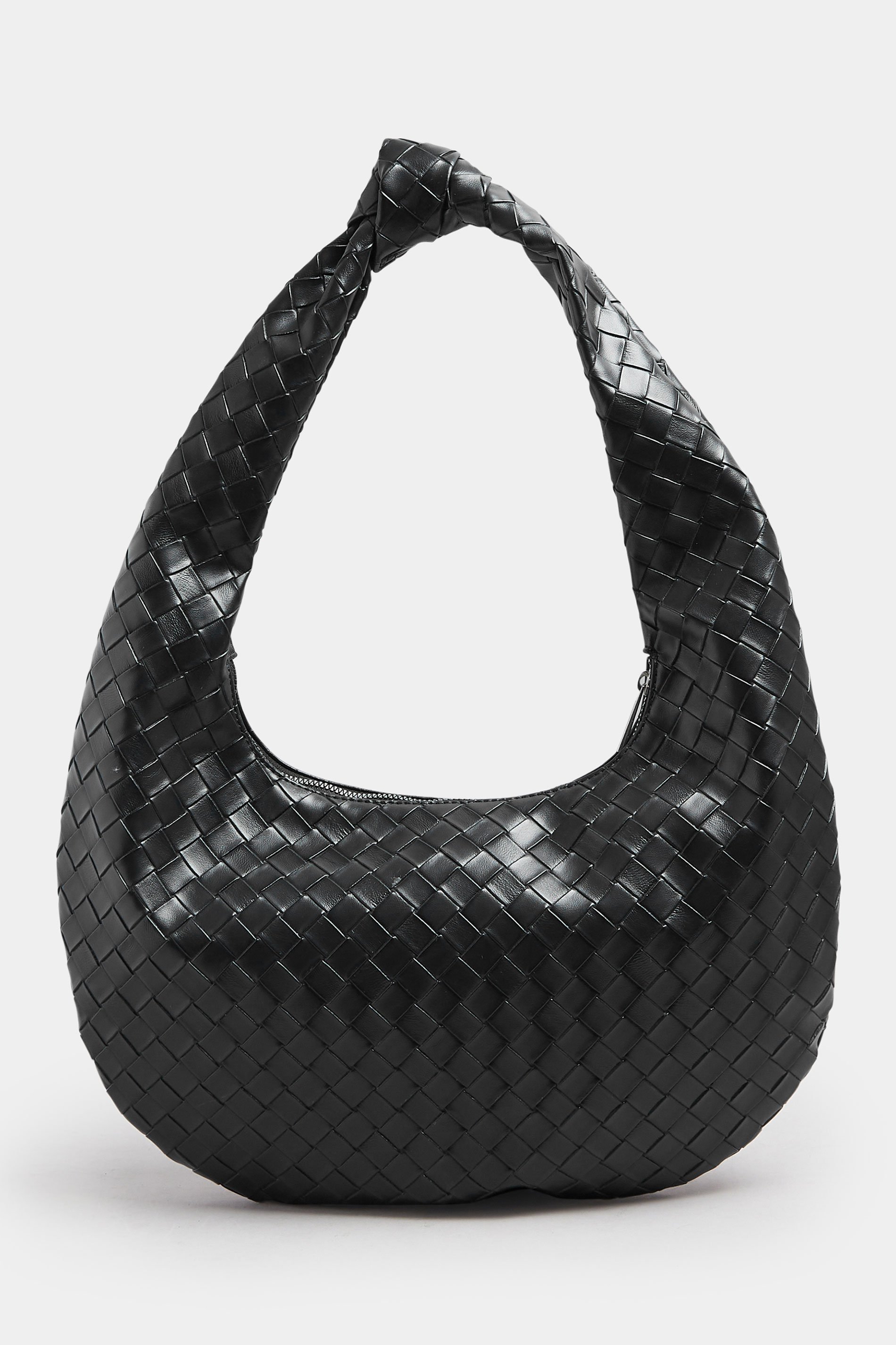 Black Knot Detail Woven Shoulder Bag | Yours Clothing 3