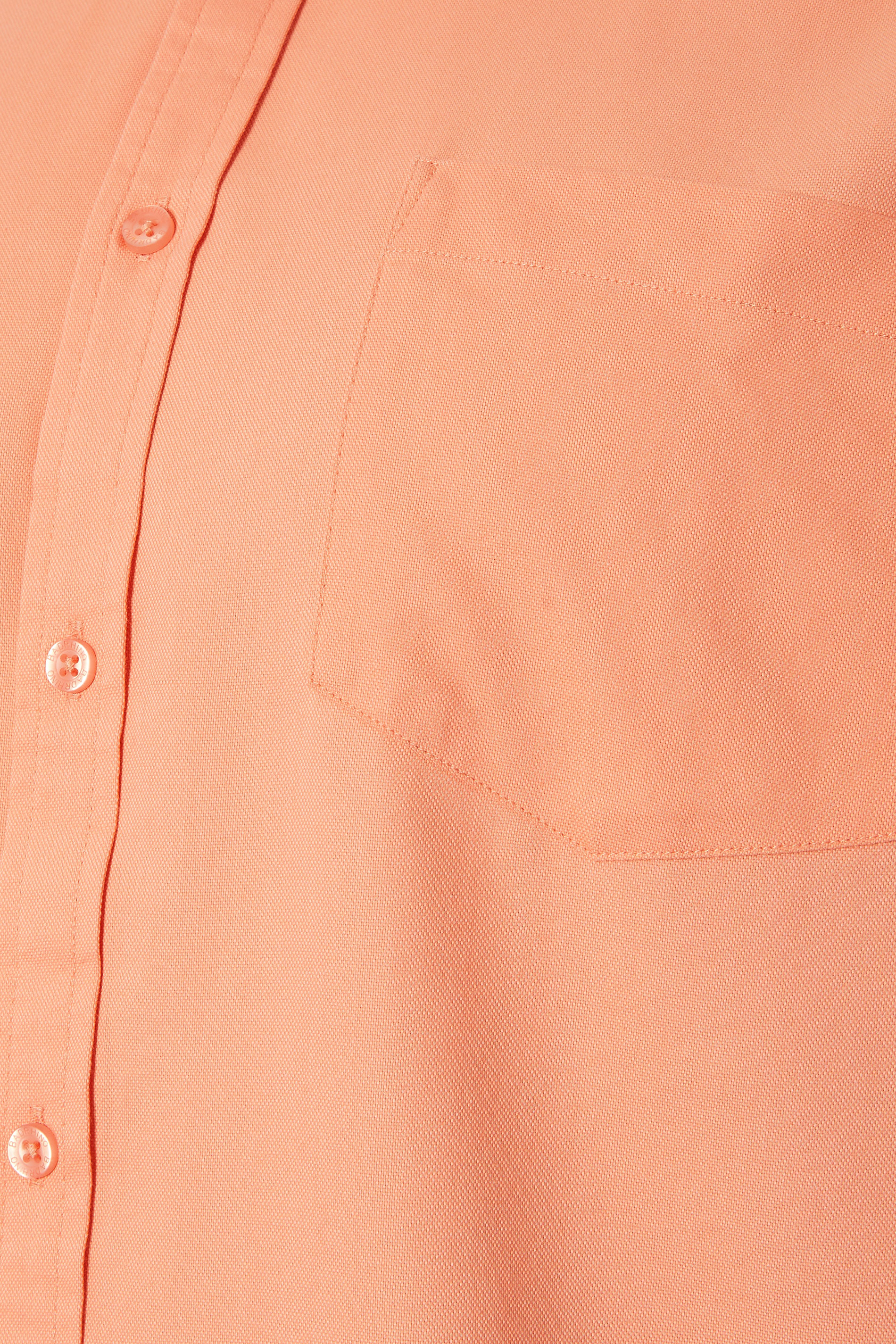 BadRhino Big & Tall Coral Orange Short Sleeve Oxford Shirt | BadRhino 6