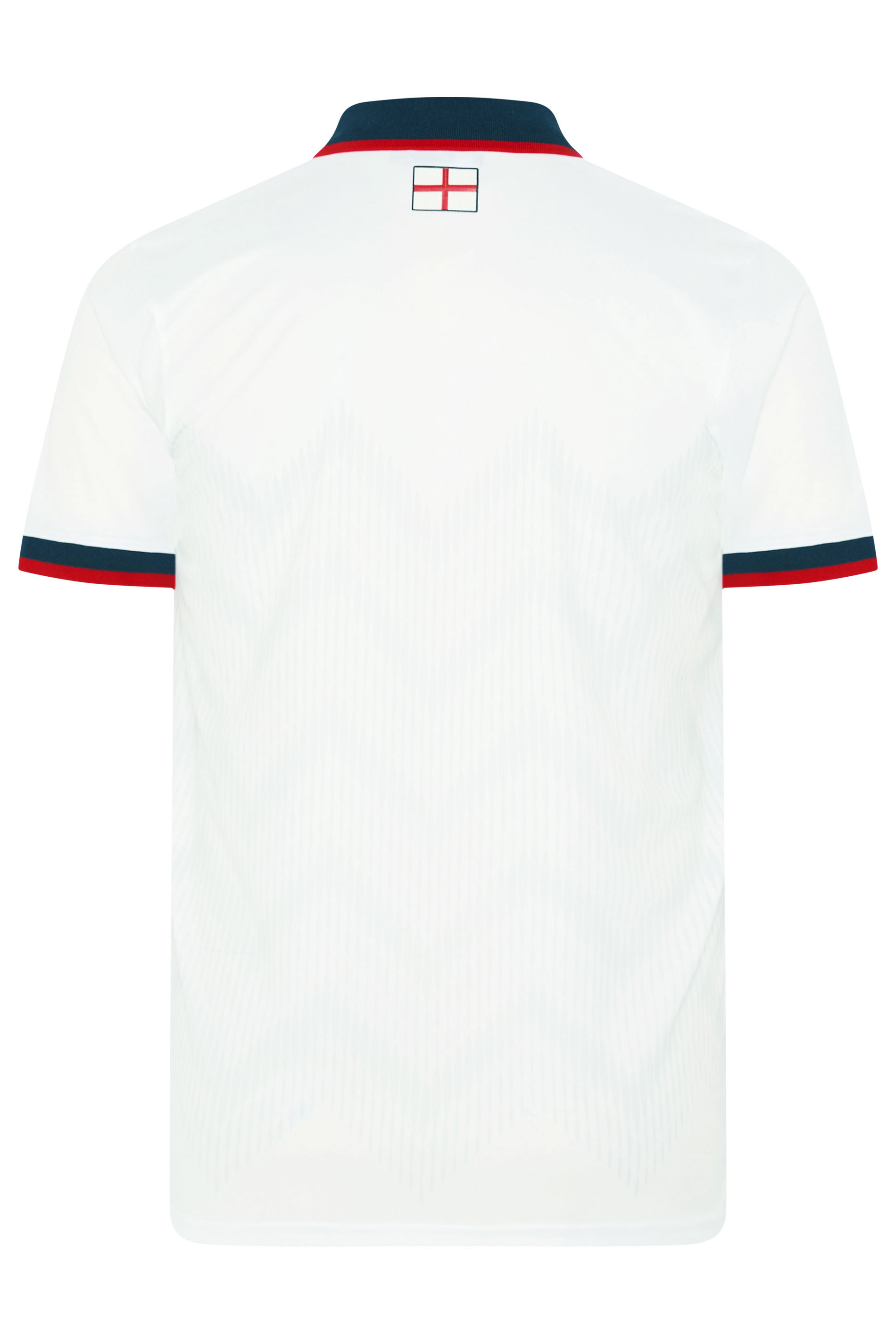 BadRhino Big & Tall White England Football Polo Shirt | BadRhino 7