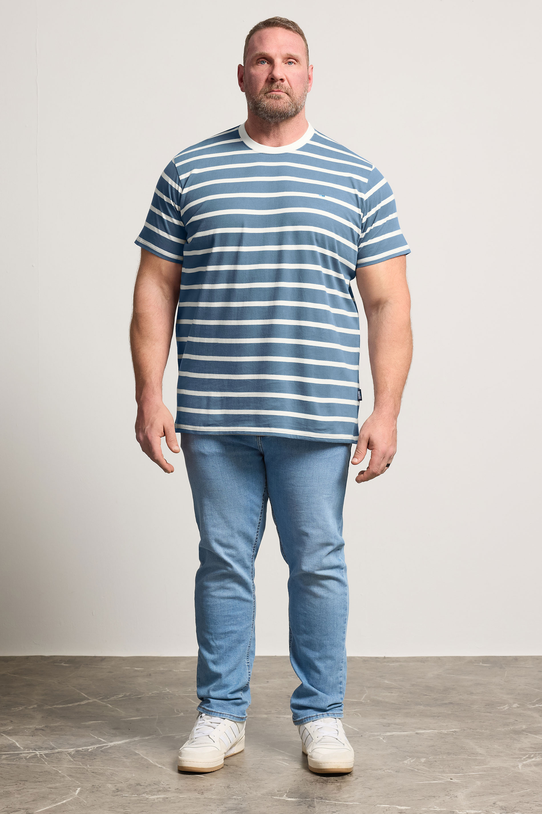 BadRhino Big & Tall Blue Stripe T-Shirt | BadRhino 1