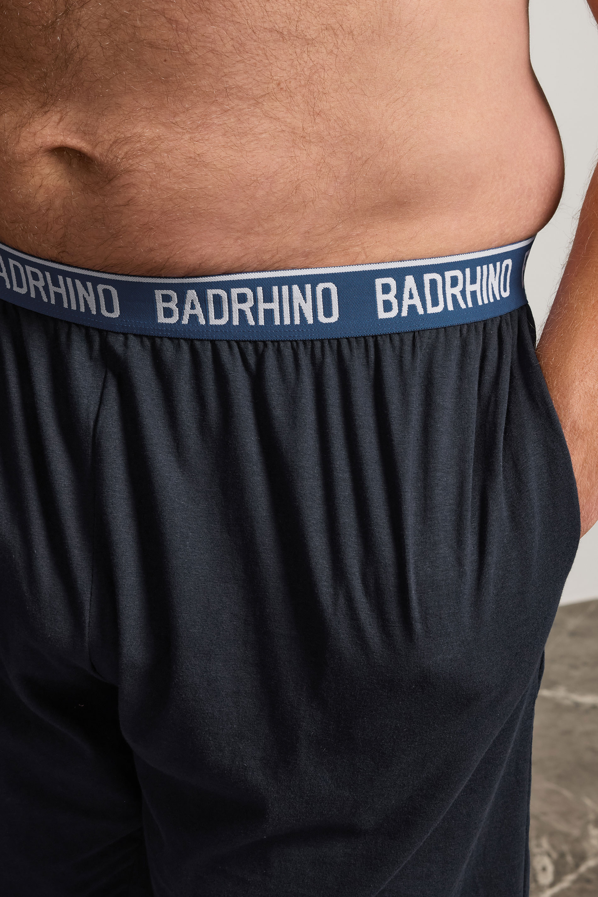 BadRhino Big & Tall Navy Blue Lounge Shorts | BadRhino 4