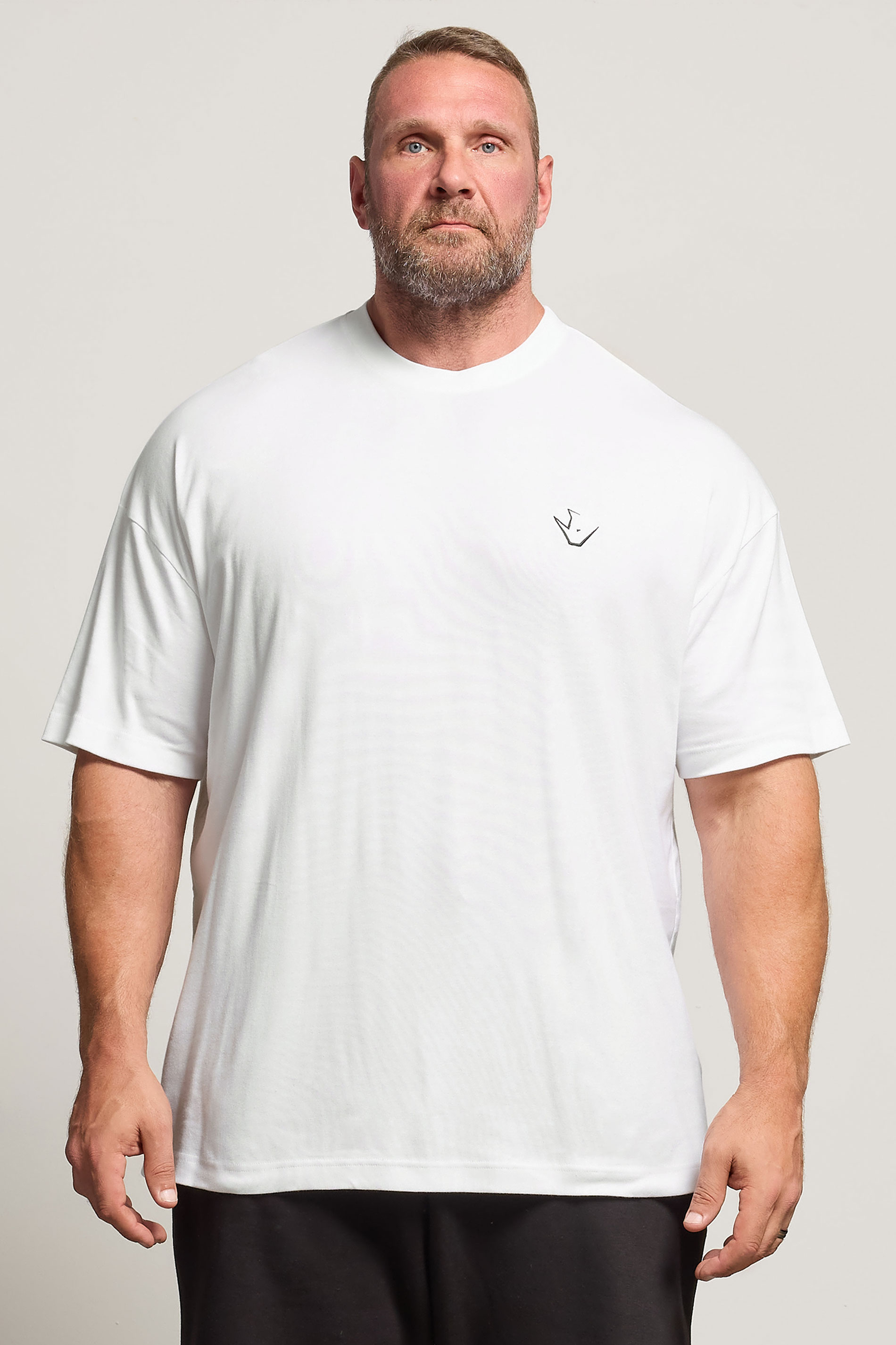 IronRhino Big & Tall White 'Rest Day' T-Shirt | BadRhino 1