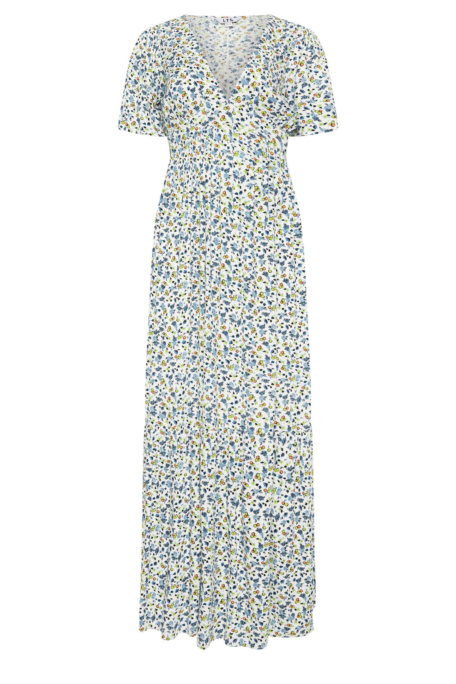 LTS Tall Women's Blue Ditsy Floral Print Maxi Dress | Long Tall Sally