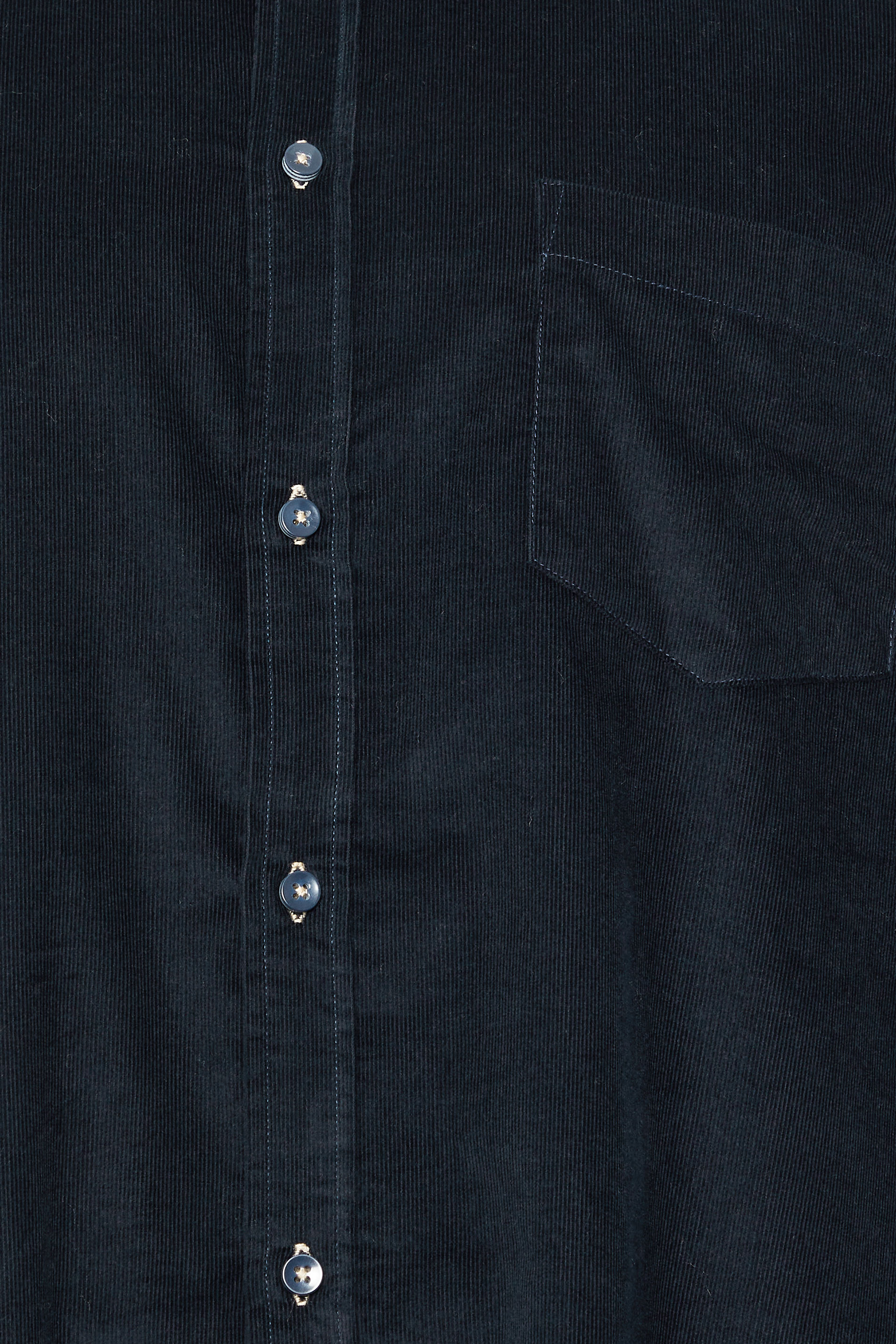 KAM Big & Tall Navy Blue Corduroy Shirt | BadRhino 2