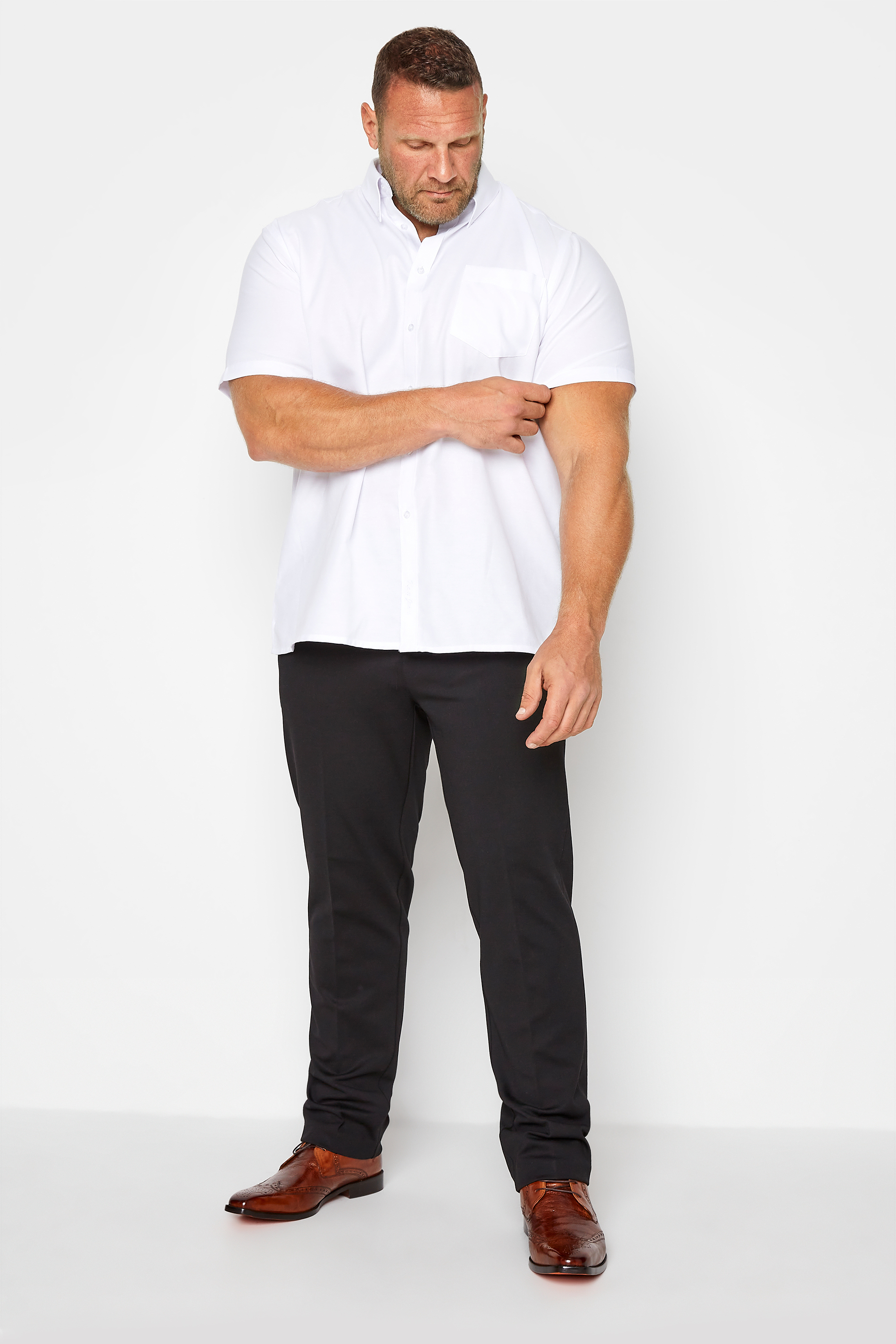 D555 Black Stretch Trousers | BadRhino 2