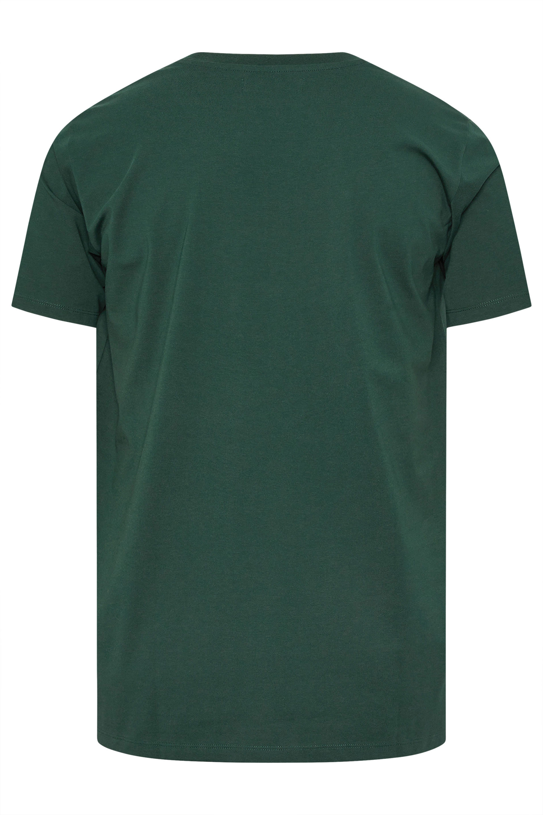 BadRhino Big & Tall Dark Green Soft Touch Relaxed Fit T-Shirt | BadRhino 8