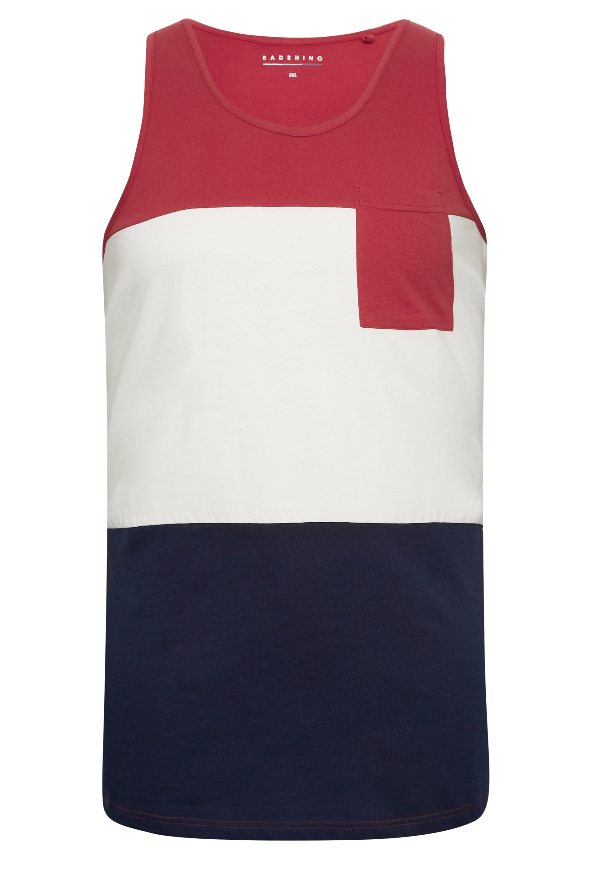 BadRhino Big & Tall Red & Blue Vest Top | BadRhino 3
