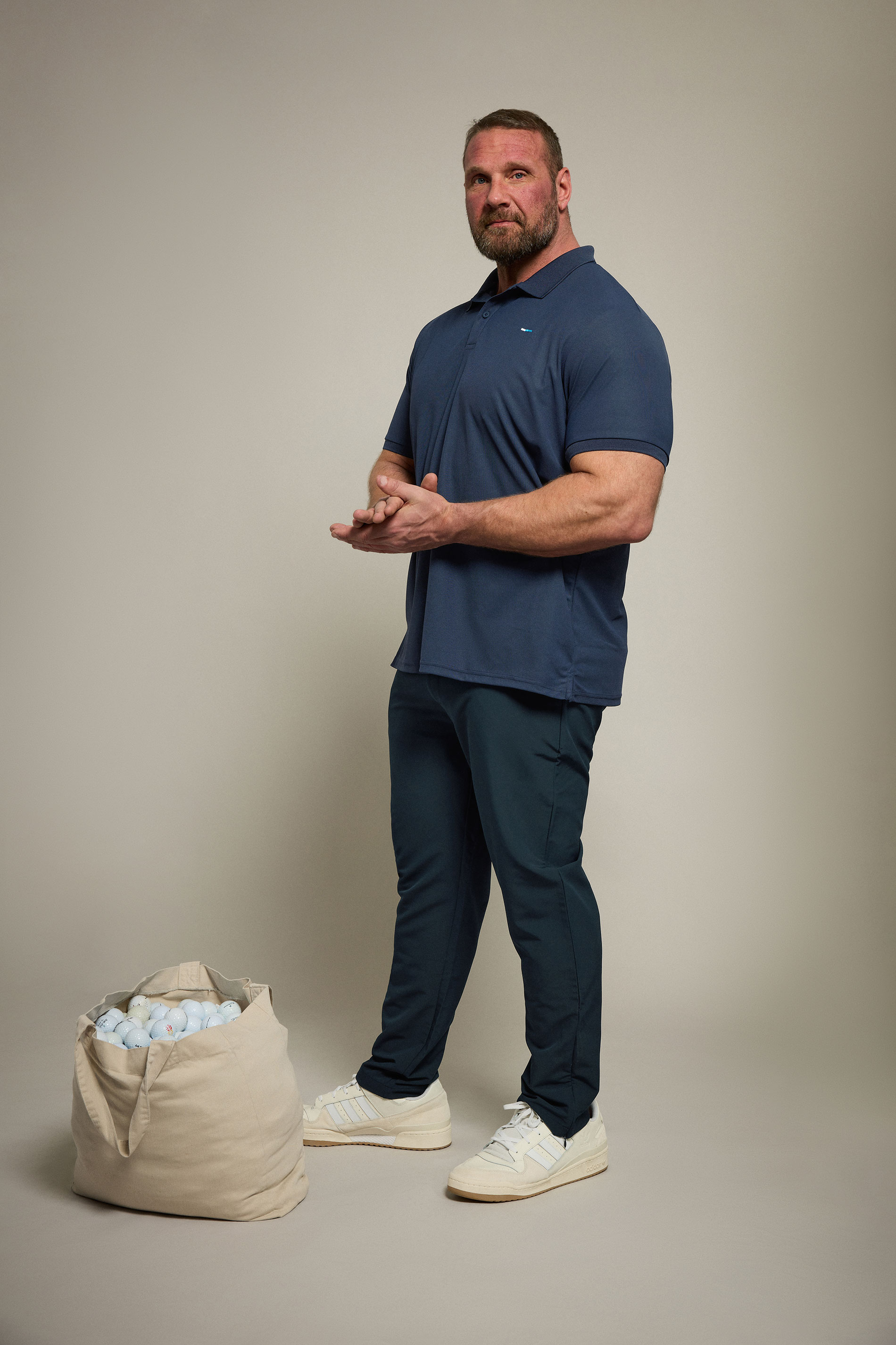 BadRhino Big & Tall Navy Blue Pique Golf Polo Shirt | BadRhino 1