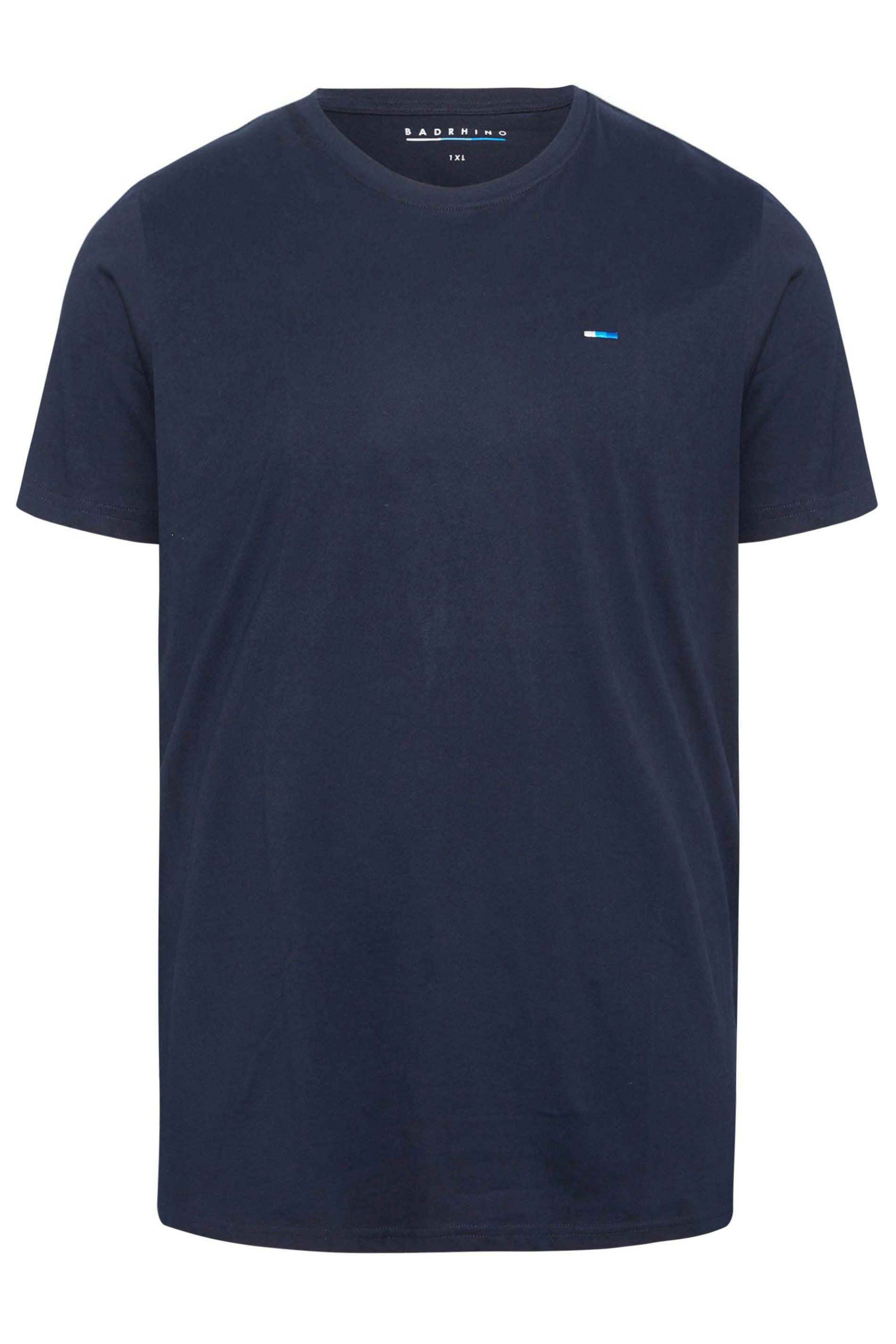 BadRhino Big & Tall 5 PACK Blue & Black Core T-Shirts | BadRhino  11