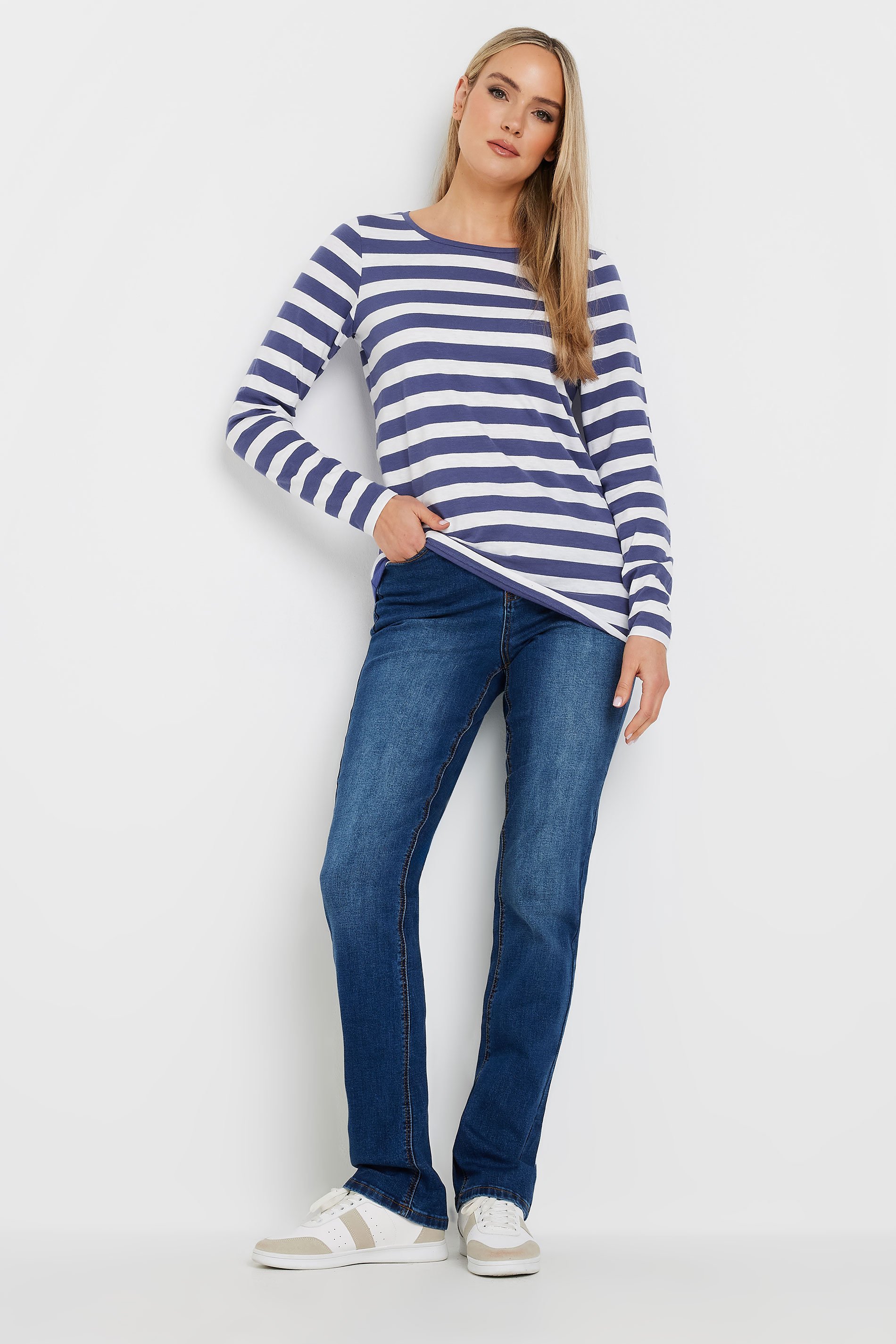 LTS Tall 2 PACK Blue & Coral Pink Long Sleeve T-Shirts | Long Tall Sally 3