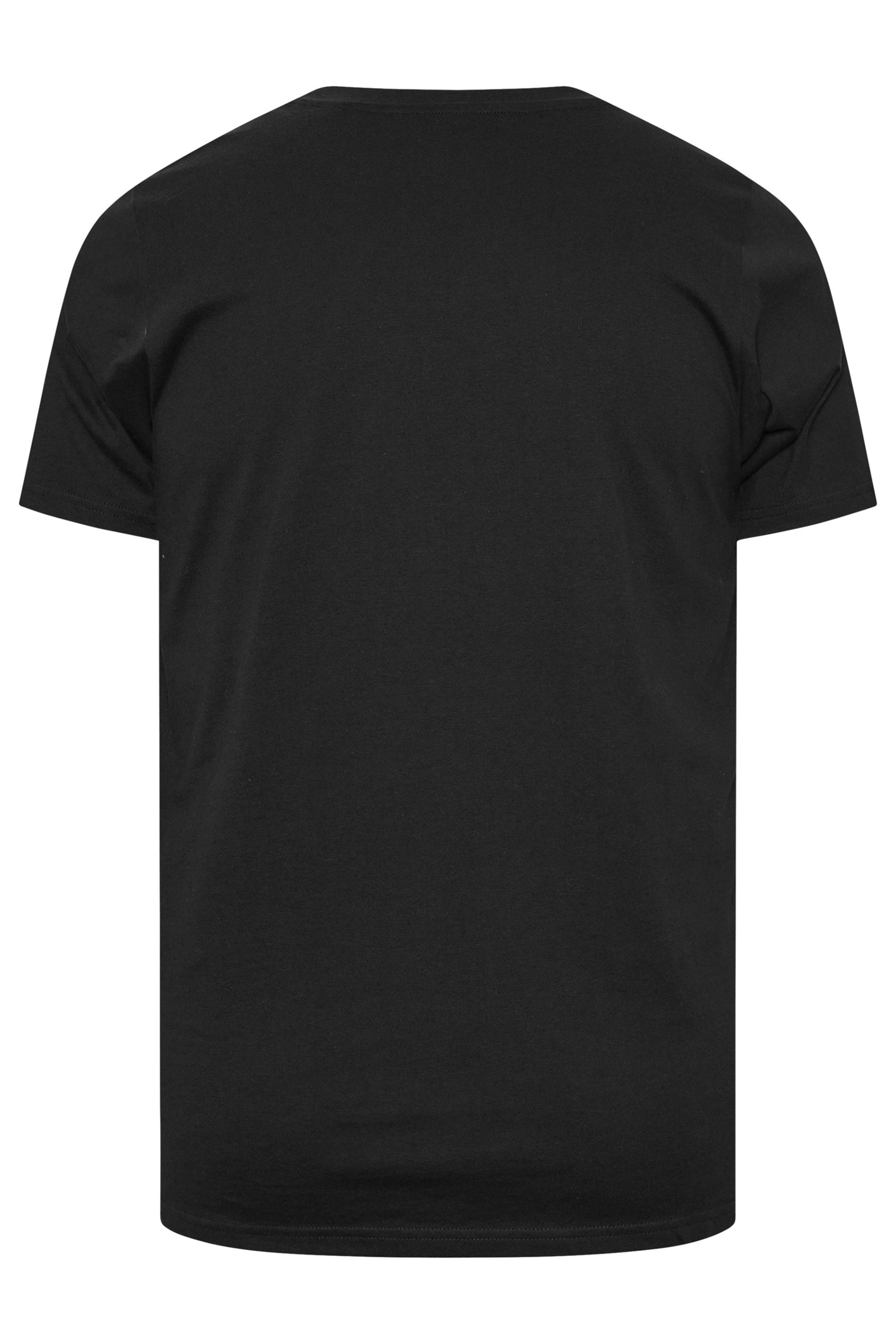 BadRhino Big & Tall Black Script Graphic Print T-Shirt | BadRhino 6