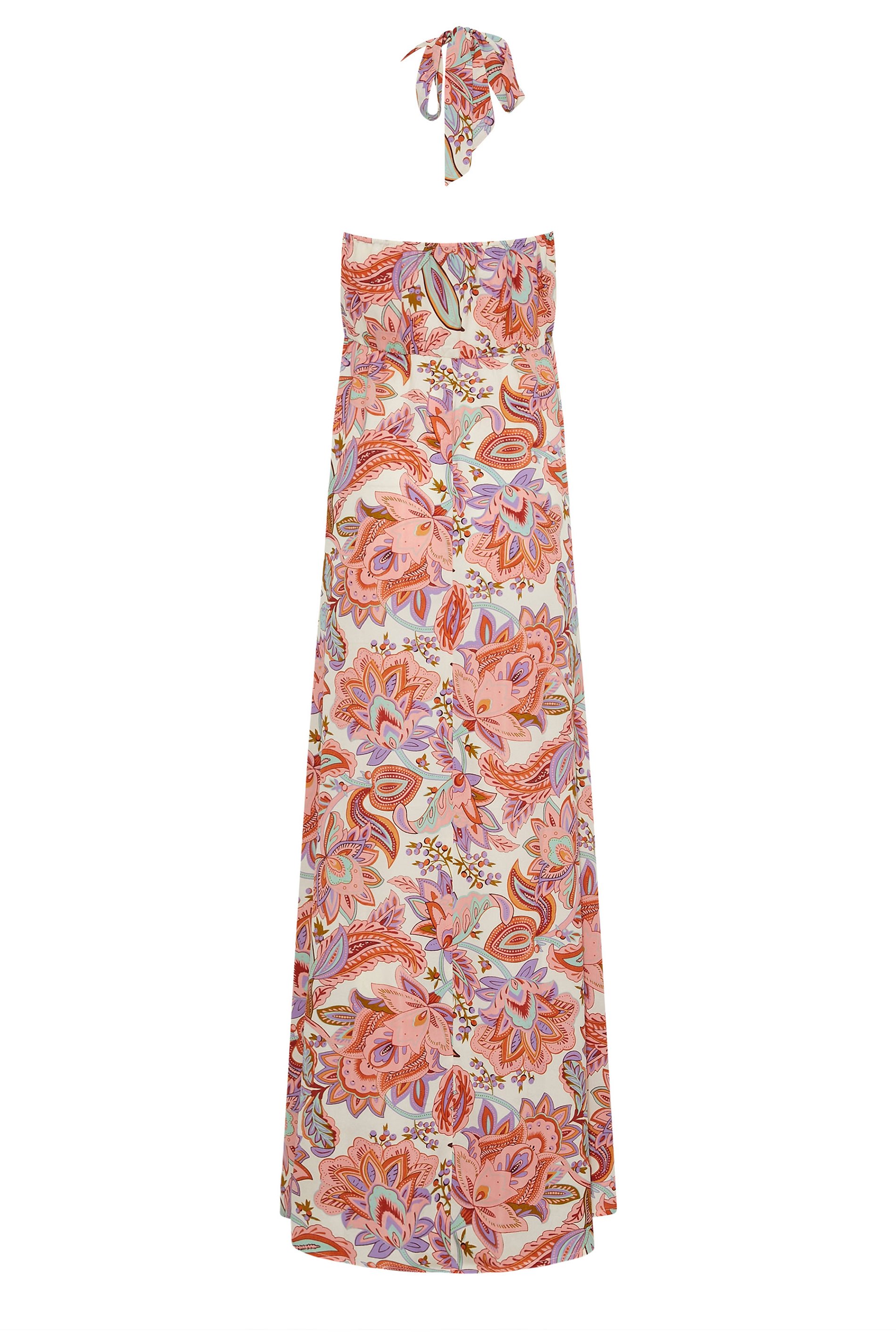 【関税込】PhaseEight ワンピース☆Azalia Paisley Print Maxi D Paisley Lace Overlay Halter Top Maxi Dress Black Paisley