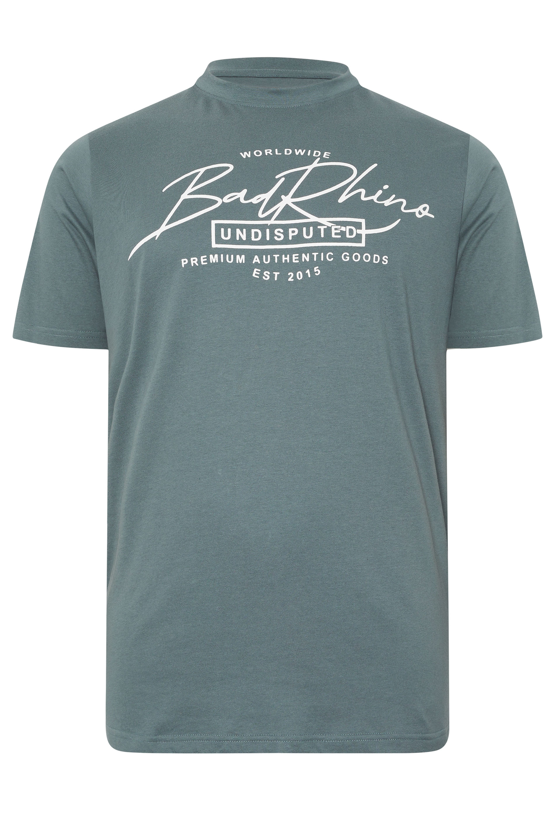 BadRhino Big & Tall Blue Script Graphic Print T-Shirt | BadRhino 6