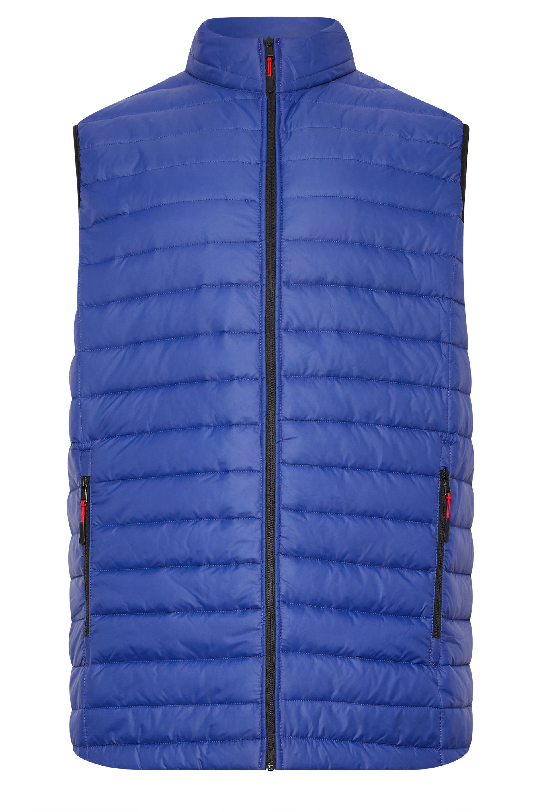 KAM Big & Tall Royal Blue Puffer Gilet | BadRhino 4