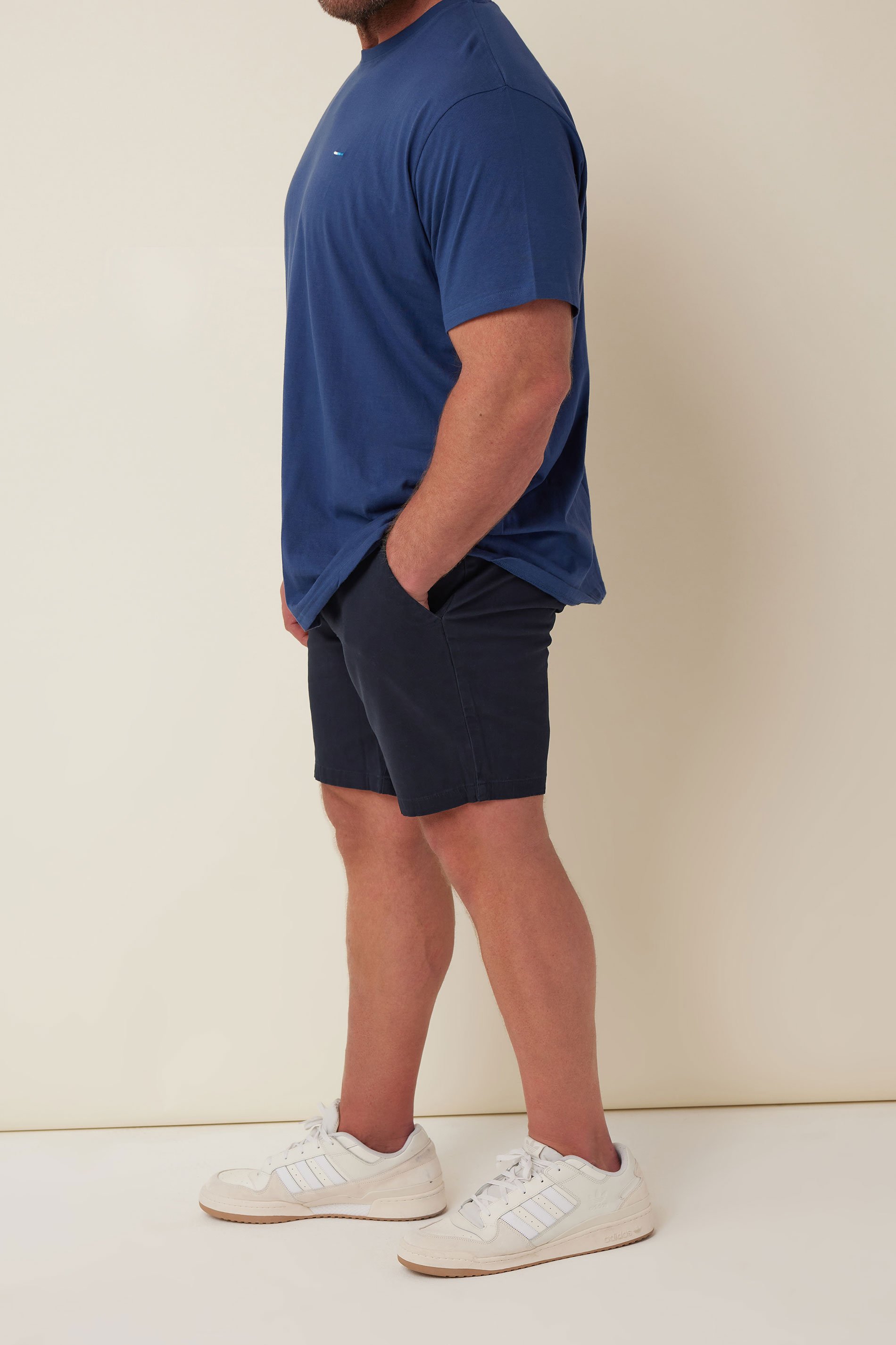 BadRhino Navy Blue Stretch Chino Shorts | BadRhino 4