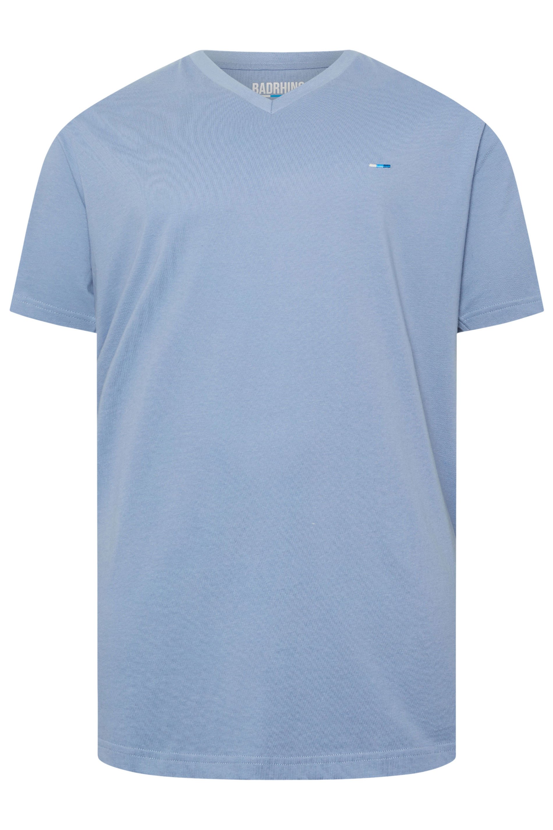 BadRhino Big & Tall Navy Blue 5 Pack V-Neck T-Shirts | BadRhino 2