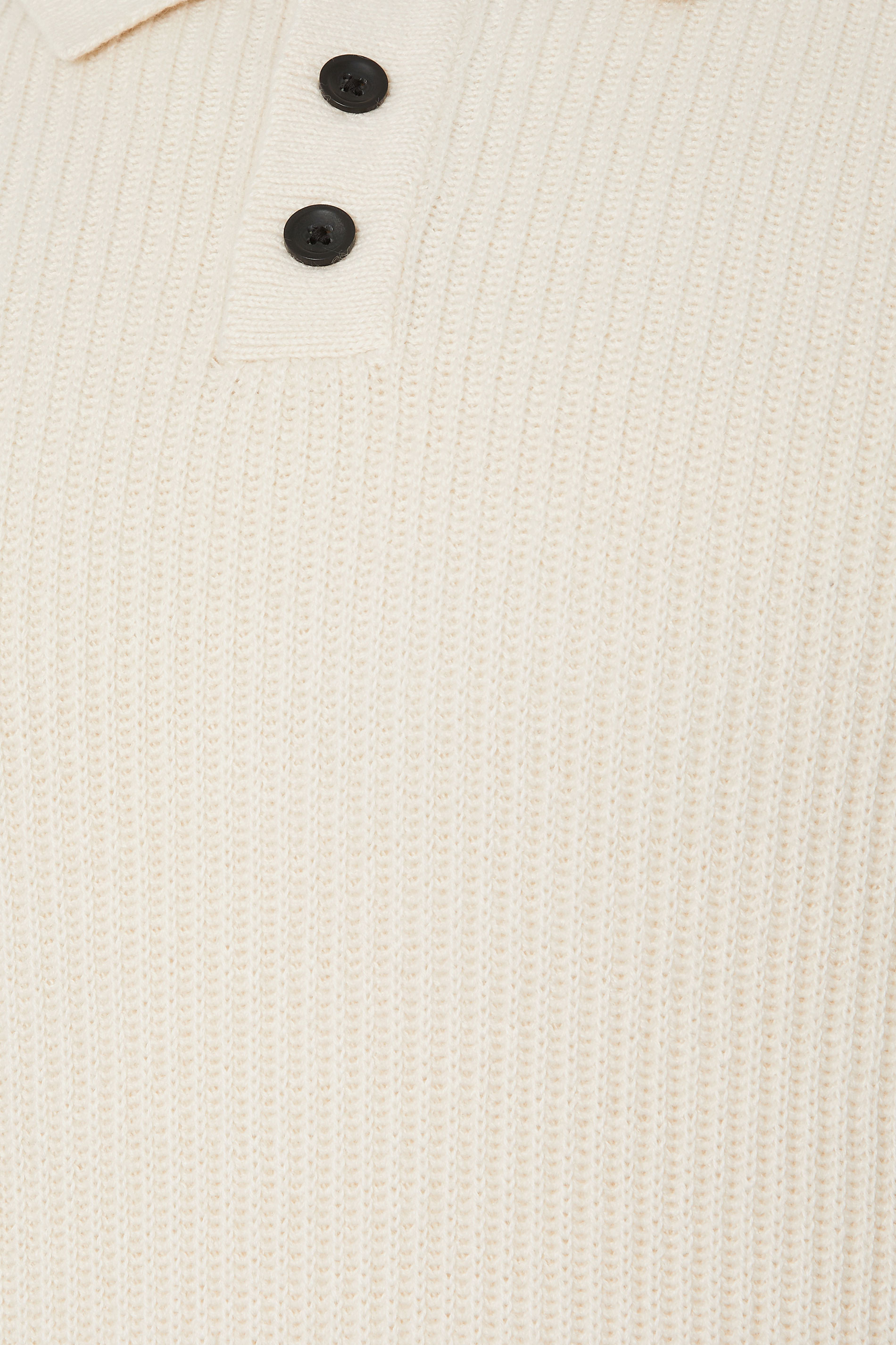 BadRhino Big & Tall Natural Brown Chunky Knit Collared Jumper | BadRhino 3