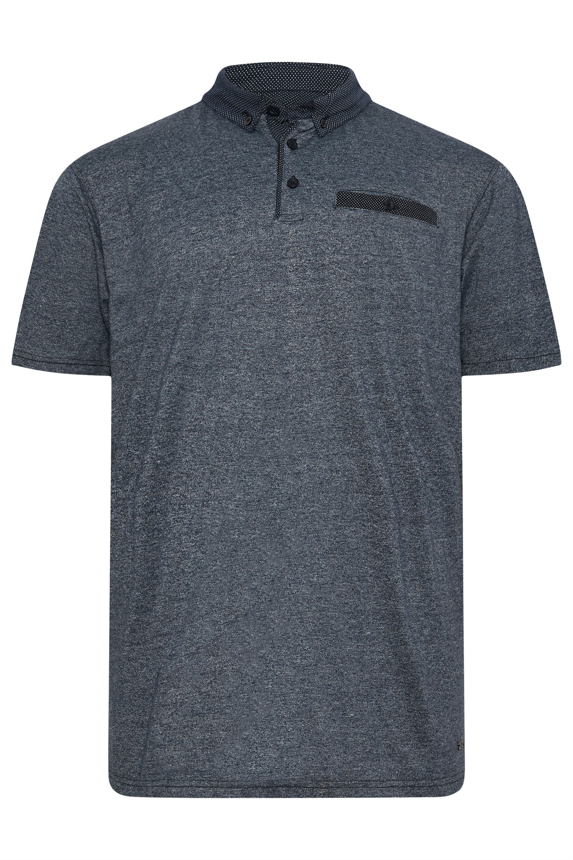 KAM Black Marl Polo Shirt | BadRhino 3
