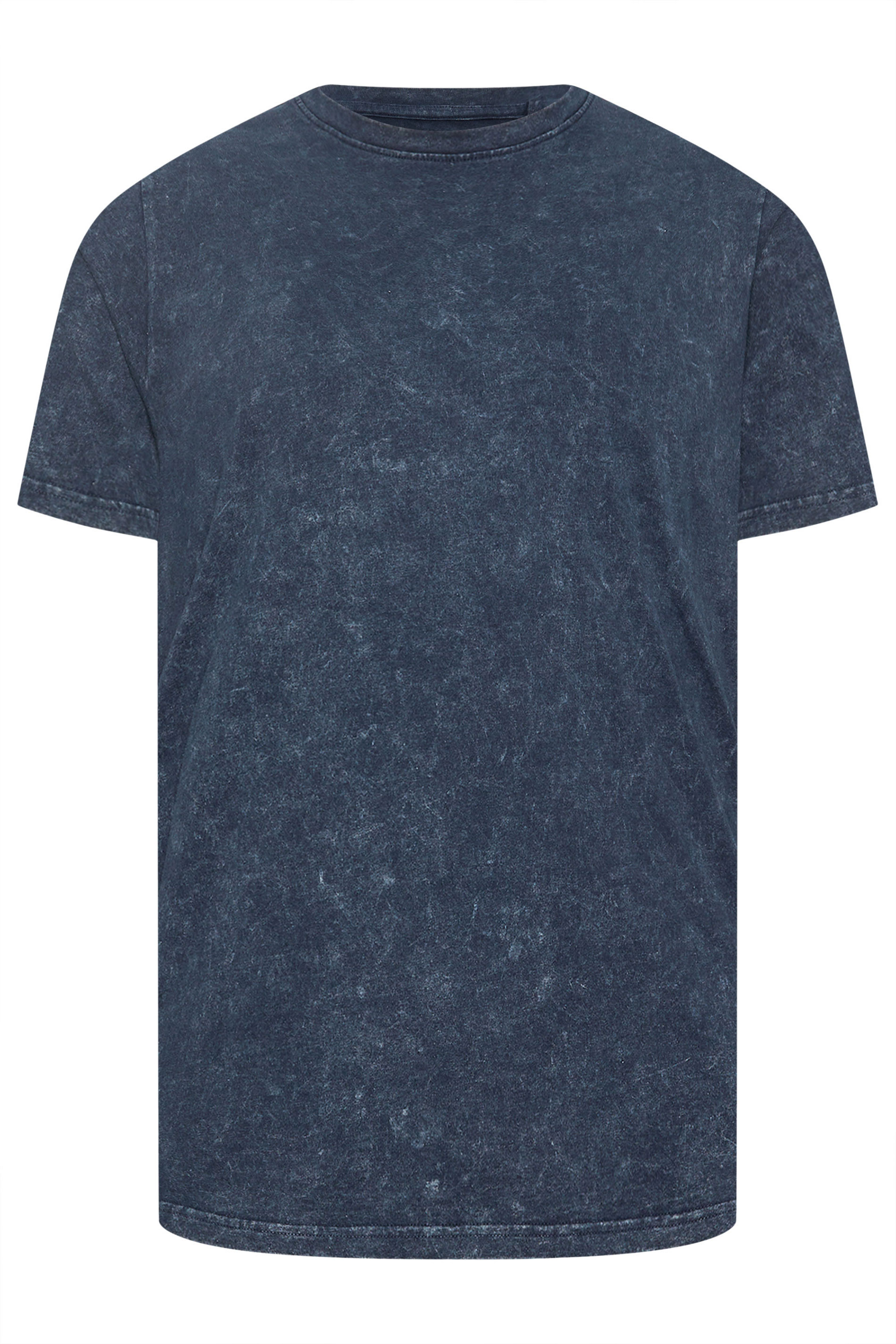 BadRhino Big & Tall Navy Blue Acid Wash T-Shirt | BadRhino 5