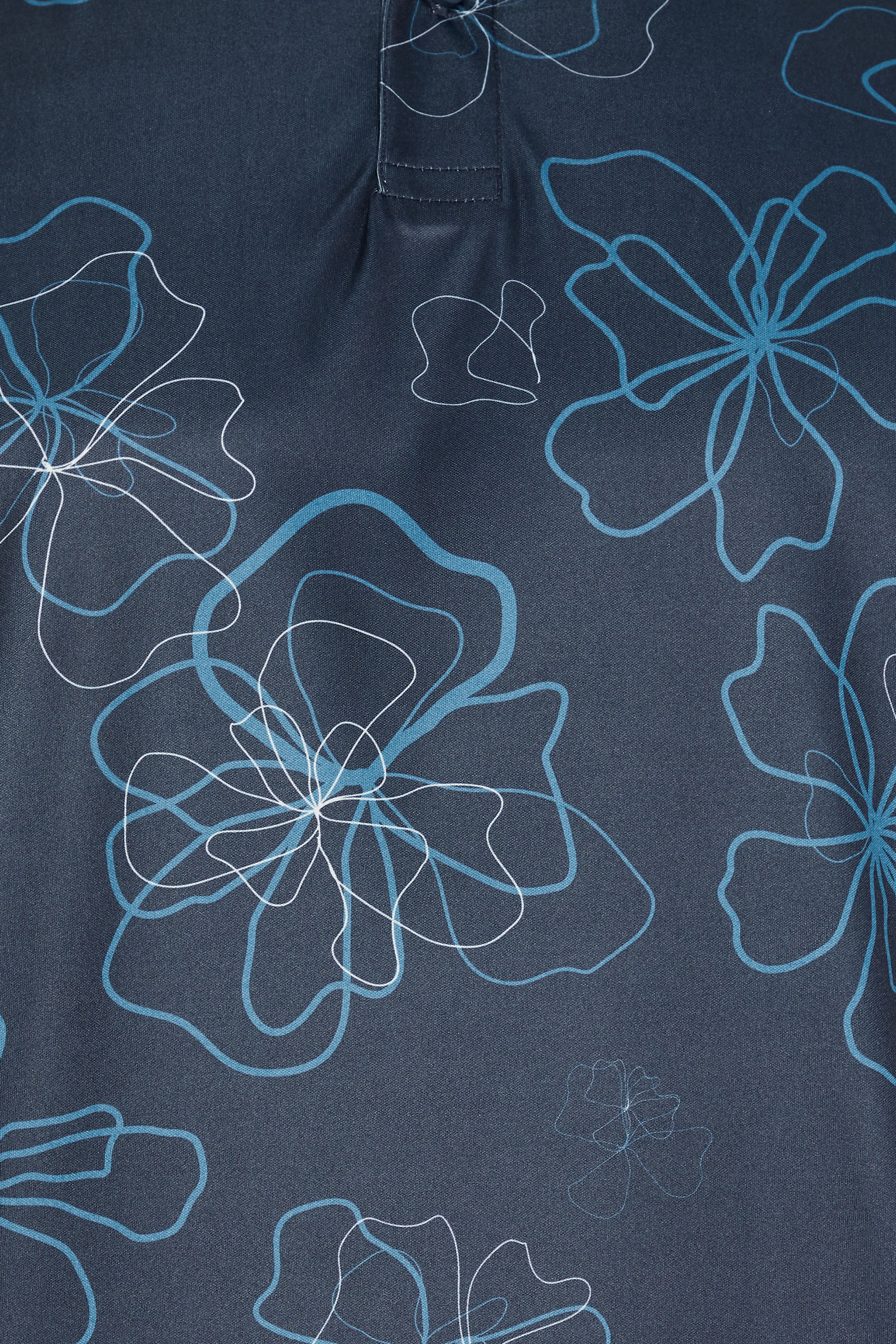 BadRhino Golf Big & Tall Navy Blue Floral Print Polo Shirt | BadRhino 6