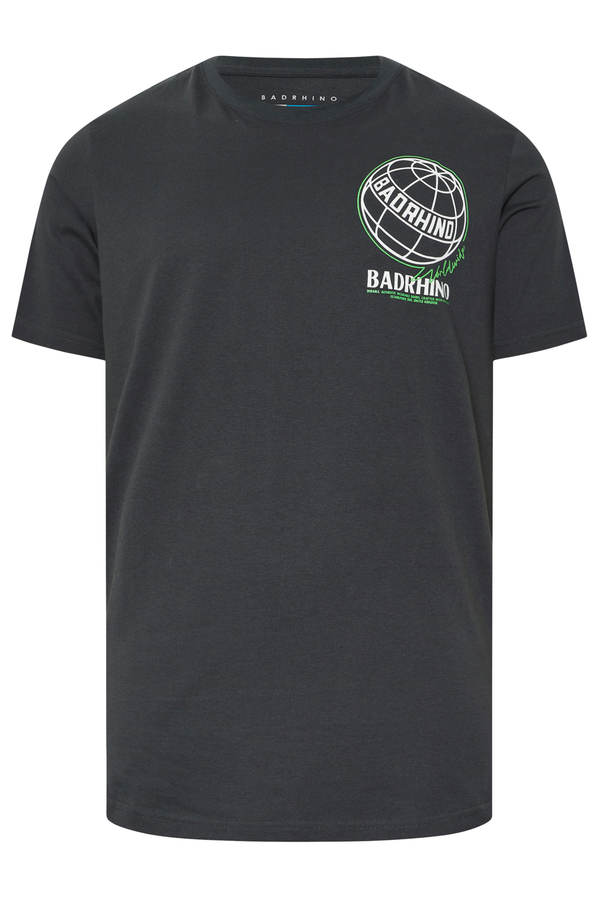 BadRhino Big & Tall 3 PACK Black & Navy Blue Worldwide Graphic T-Shirts | BadRhino 11