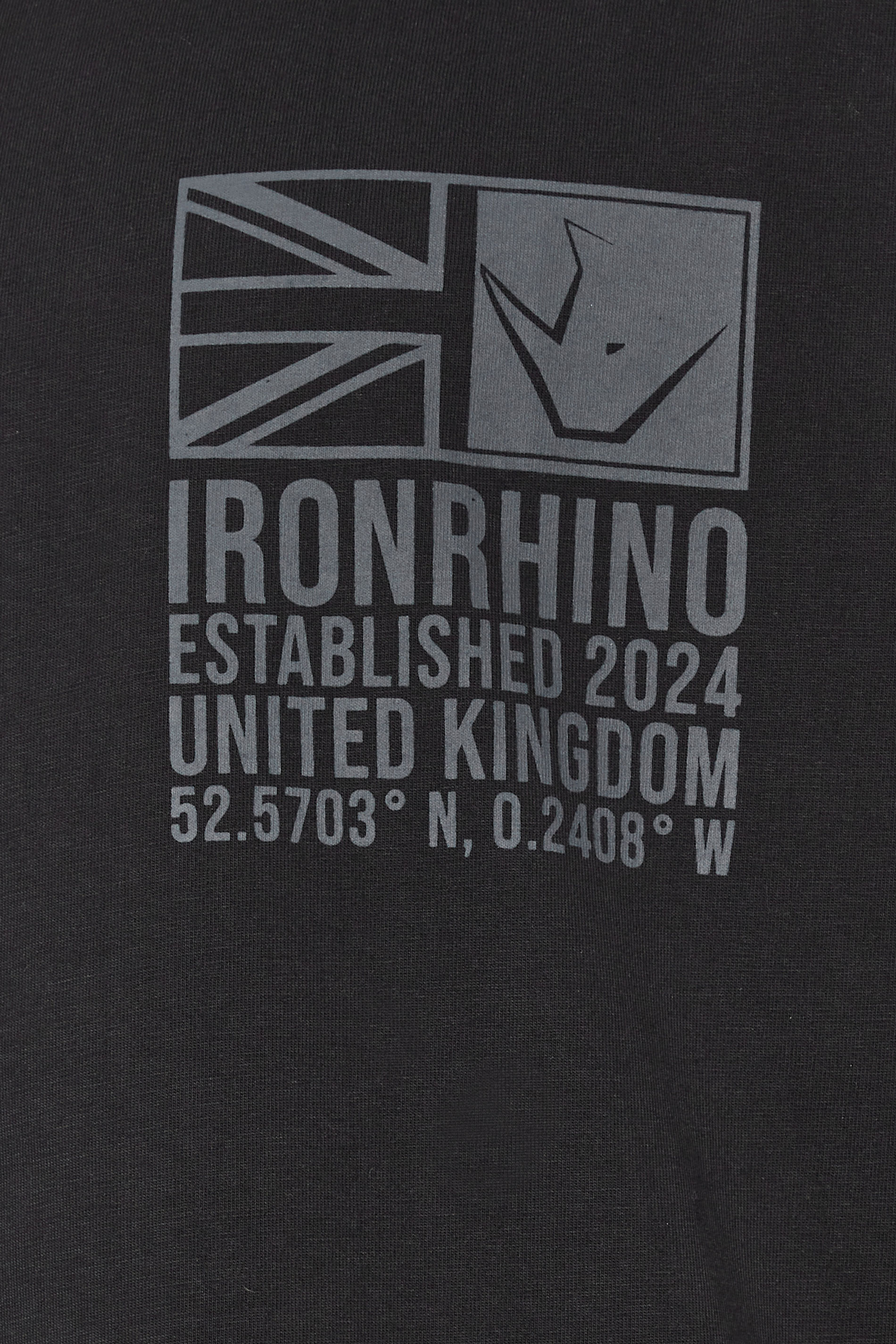 IronRhino Big & Tall Black 'Established 2024' T-Shirt | BadRhino 5