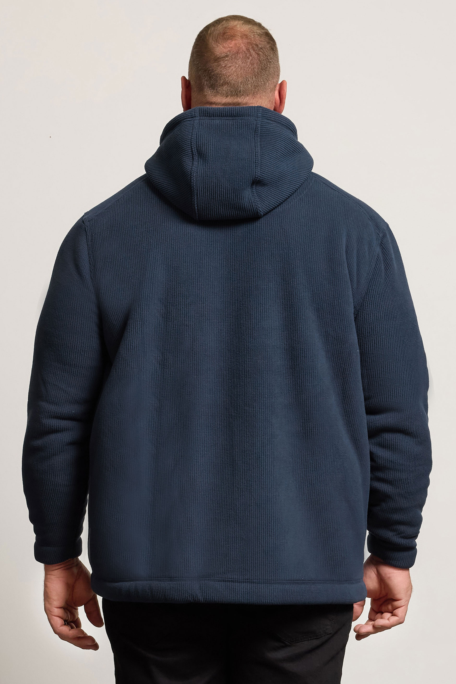 BadRhino Big & Tall Navy Blue Borg Lined Fleece | BadRhino 3