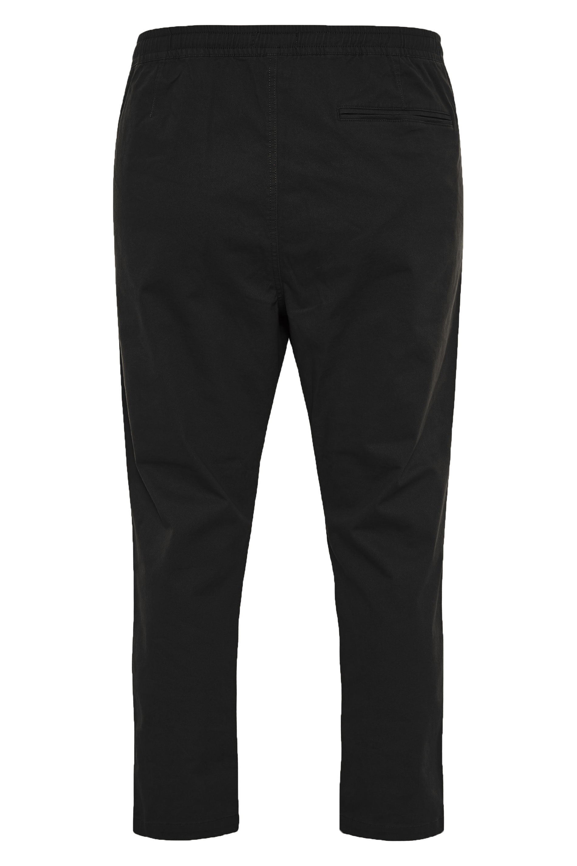 BadRhino Black Elasticated Waist Chinos | BadRhino 7