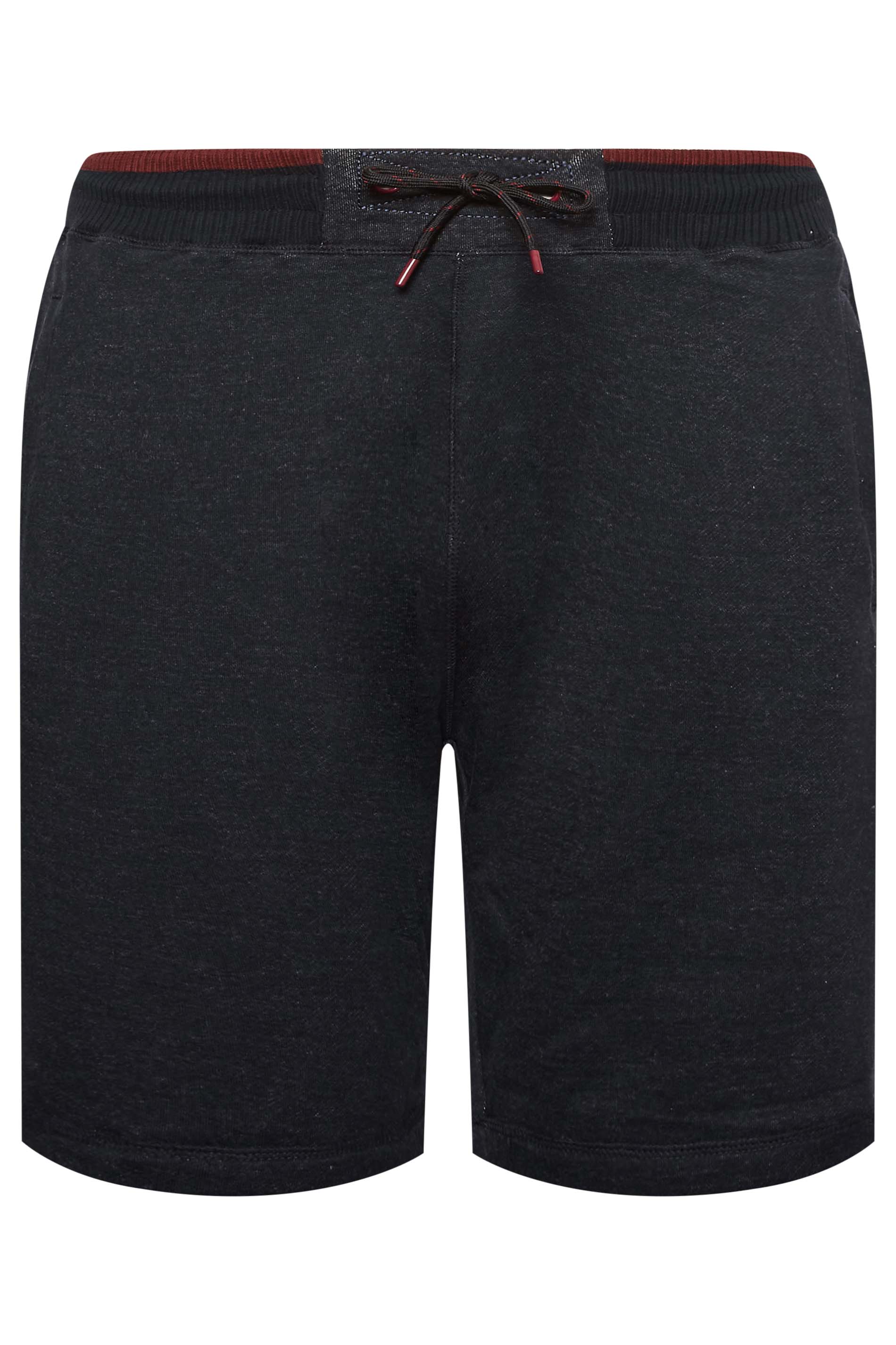 D555 Big & Tall Blue Elasticated Waist Tipped Shorts | BadRhino 4